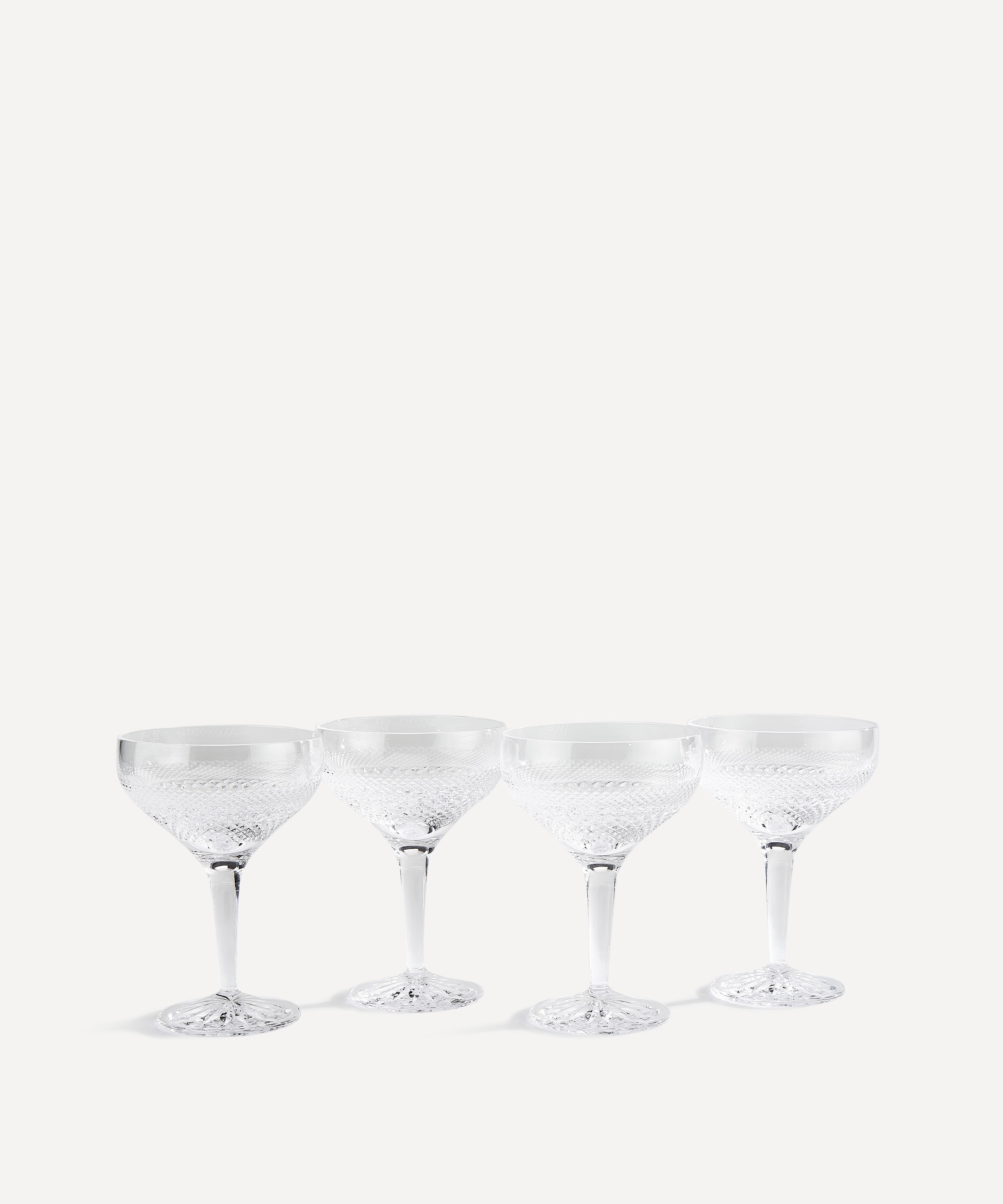 Soho Home - Huxley Cut Crystal Coupe Set of Four image number 0