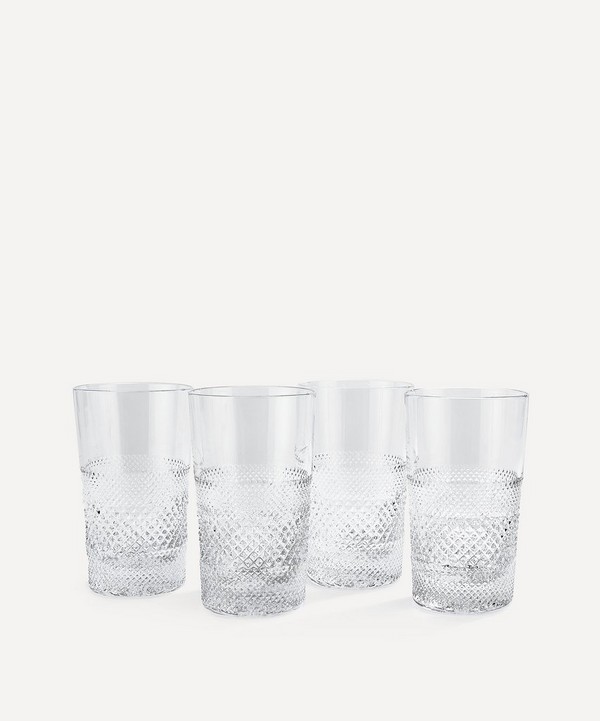 Soho Home - Huxley Cut Crystal Highball Glass Set of Four image number null