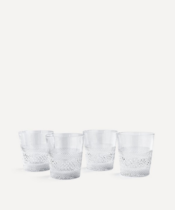 Soho Home - Huxley Cut Crystal Rocks Glass Set of Four