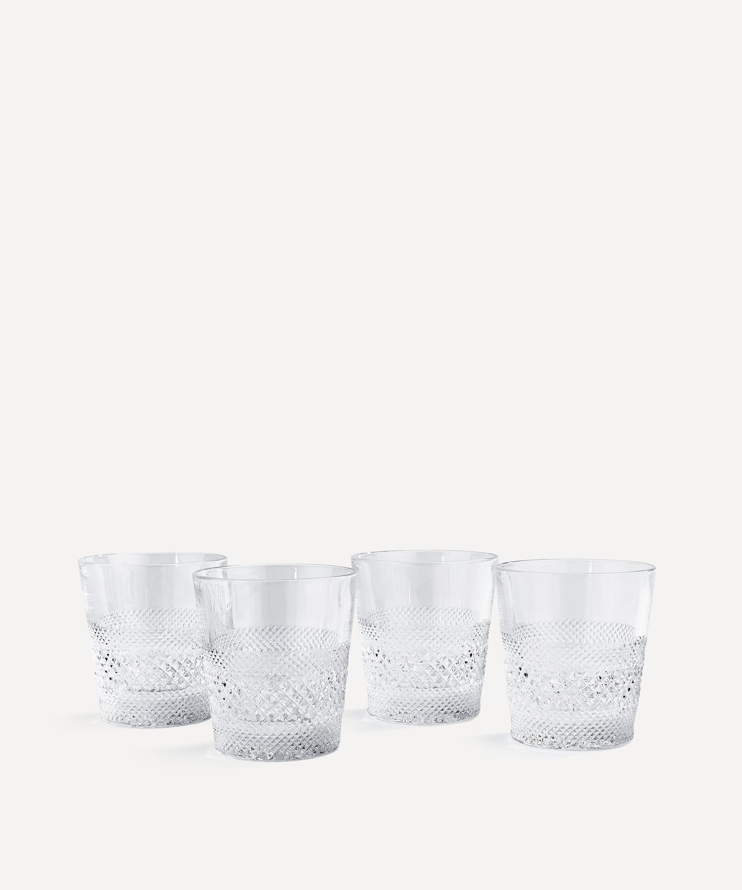 Soho Home - Huxley Cut Crystal Rocks Glass Set of Four image number 0