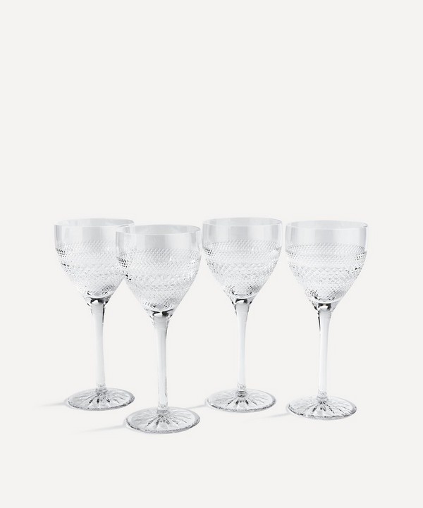 Soho Home - Huxley Cut Crystal Red Wine Glass Set of Four