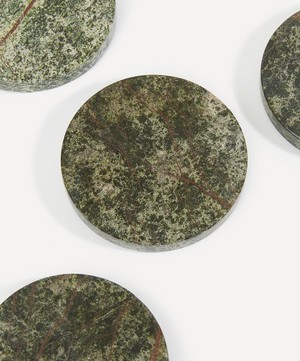 Soho Home - Hanson Green Marble Coasters Set of Four image number 1
