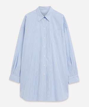 Maison Margiela - Cotton Poplin Pinstripe Shirtdress image number 0