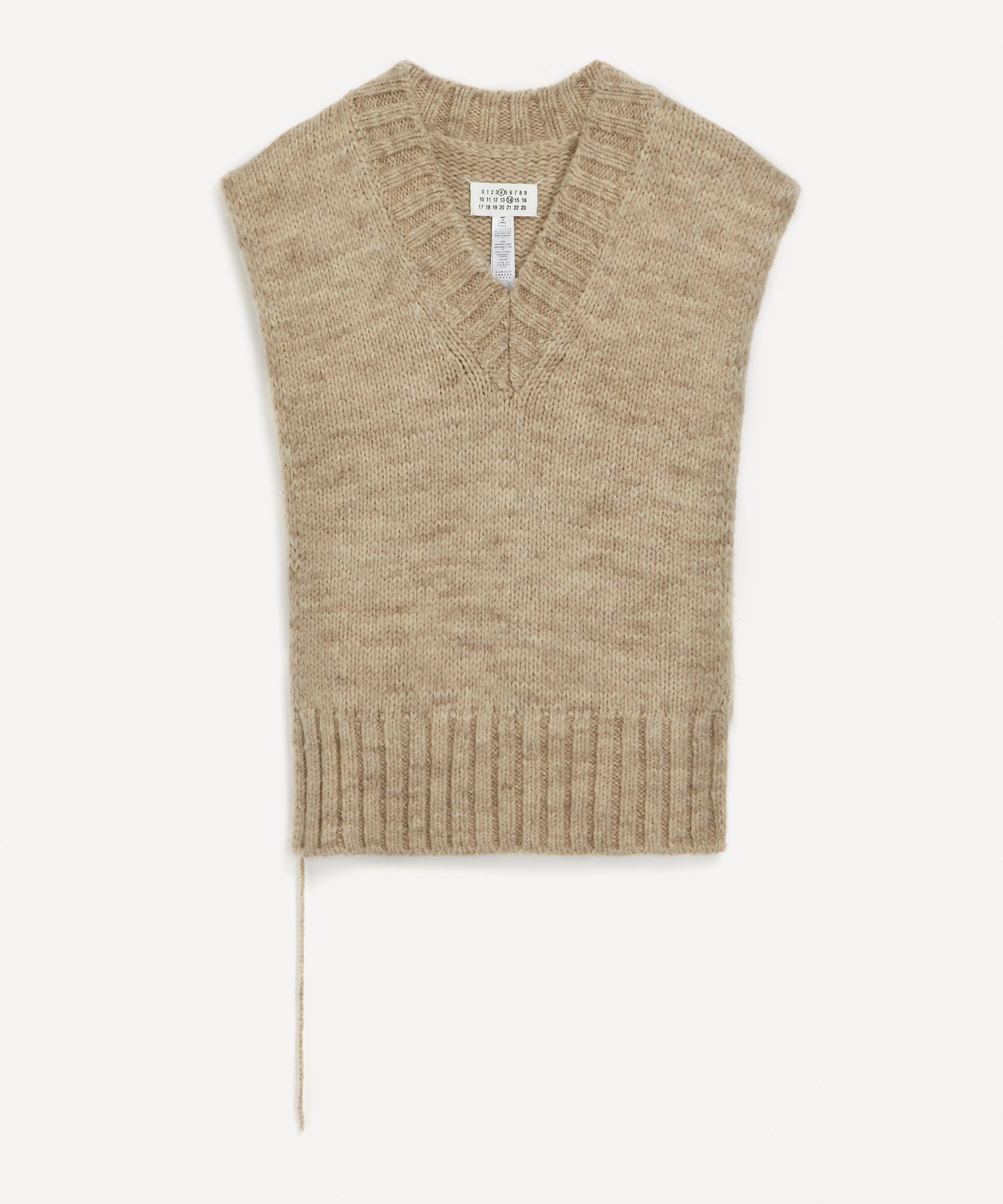 Maison Margiela - Knitted V-Neck Tank Top