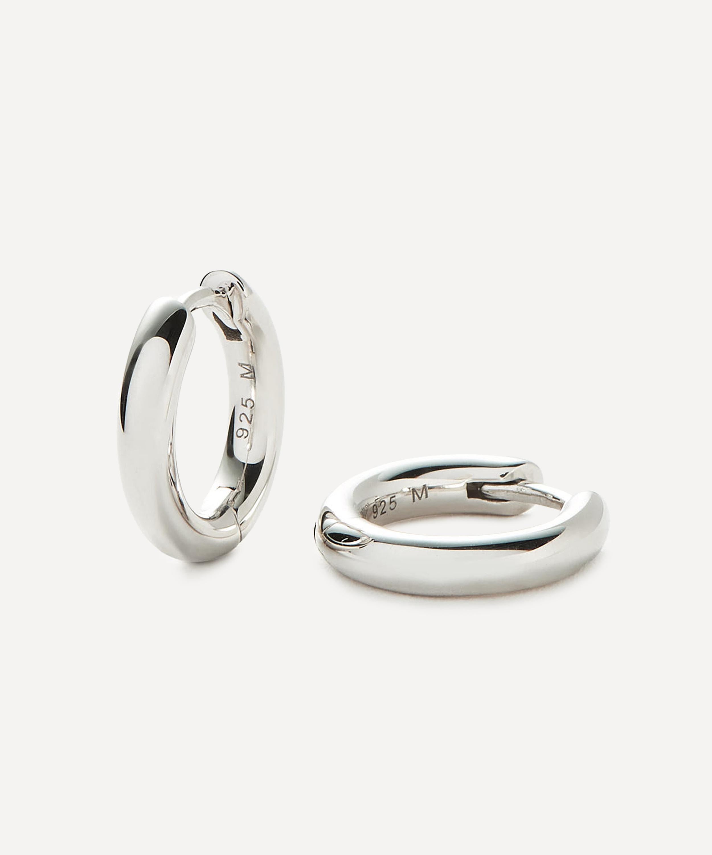 Missoma - Sterling Silver Classic Tunnel Mini Hoop Earrings image number 0