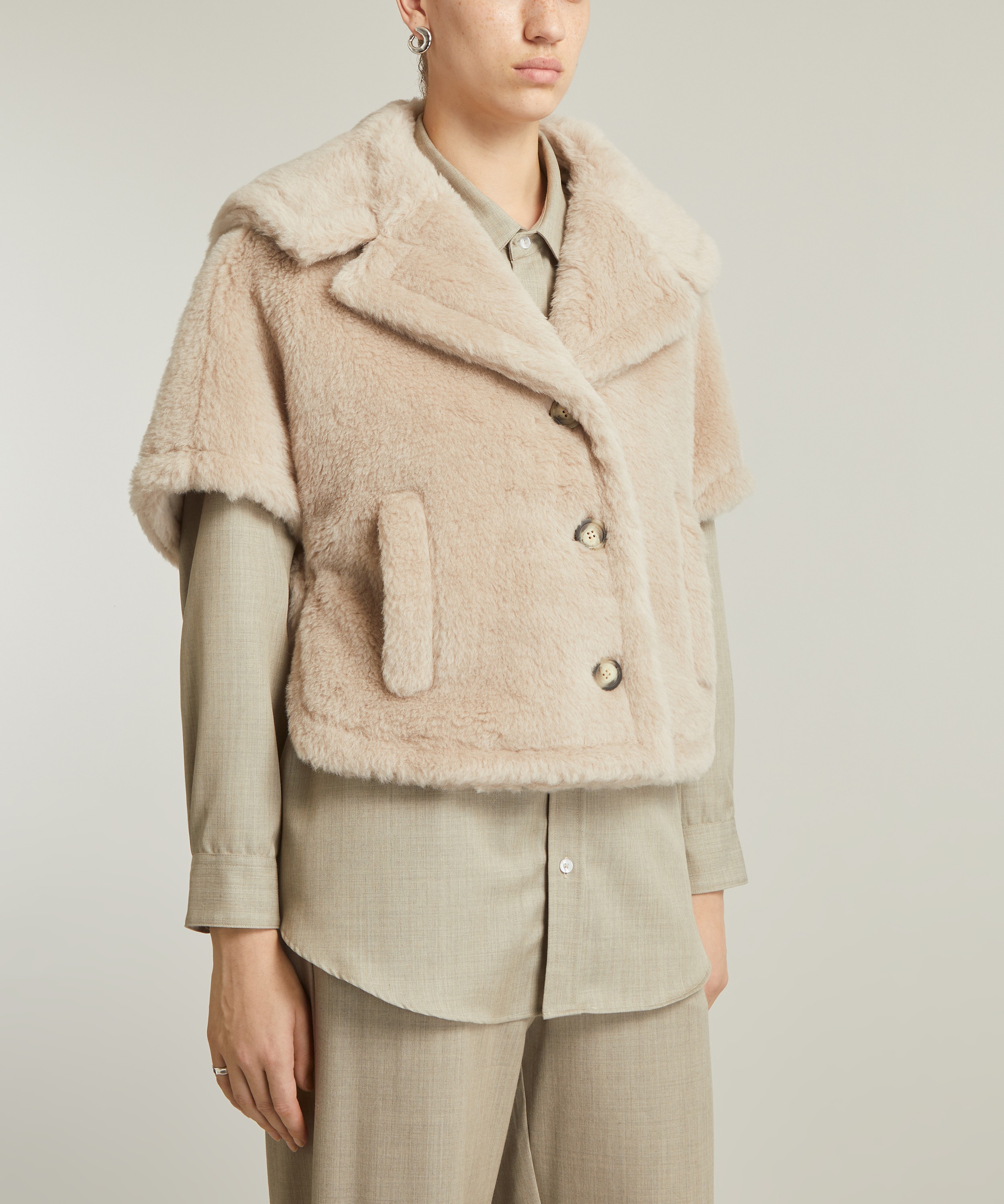 Max Mara Cambusa Teddy Cape | Liberty