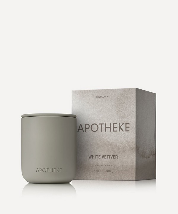 Apotheke - White Vetiver Two-Wick Ceramic Candle 370g