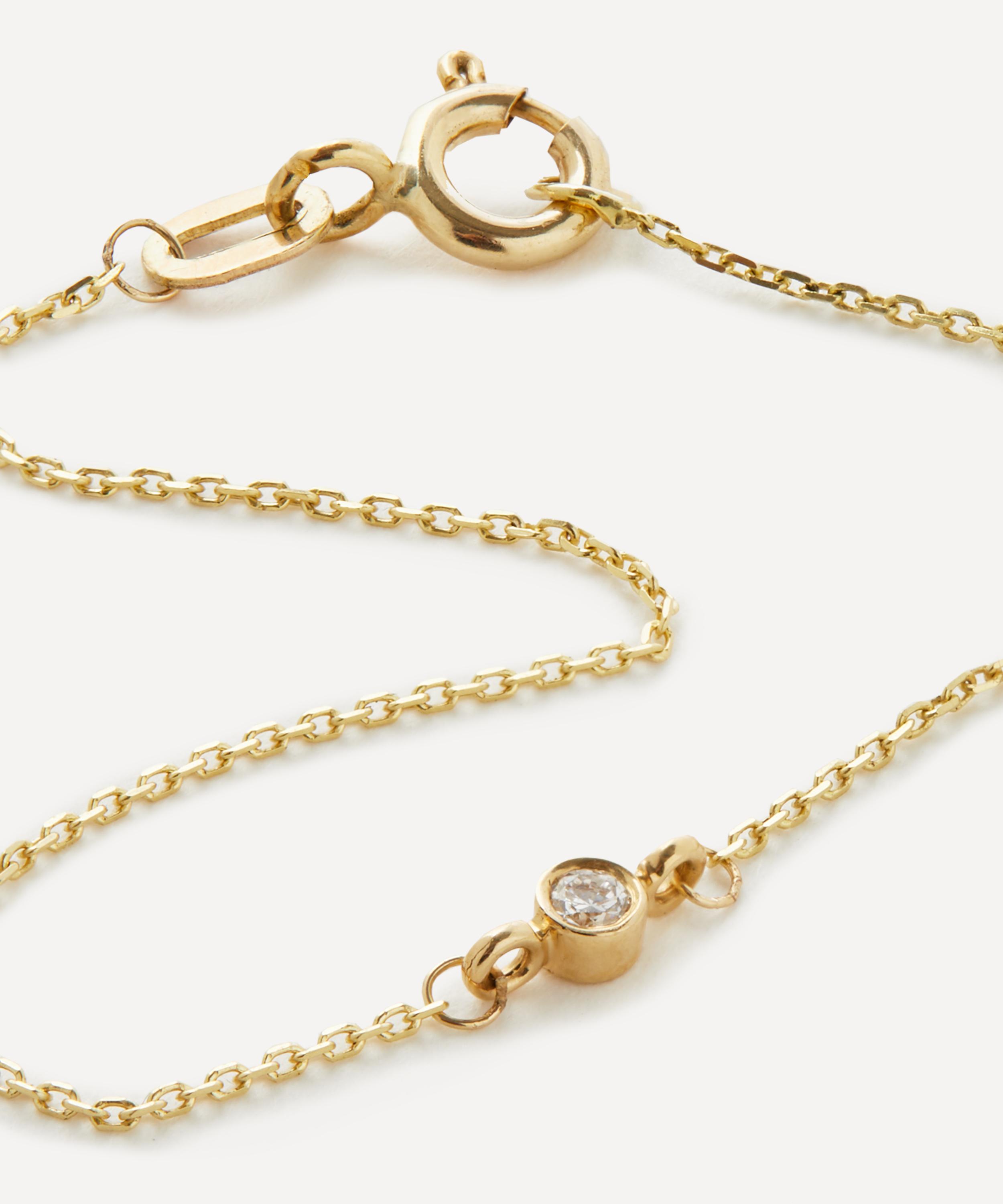 AURUM + GREY - 9ct Gold Forever 2mm Connect Diamond Solitaire Bracelet image number 1