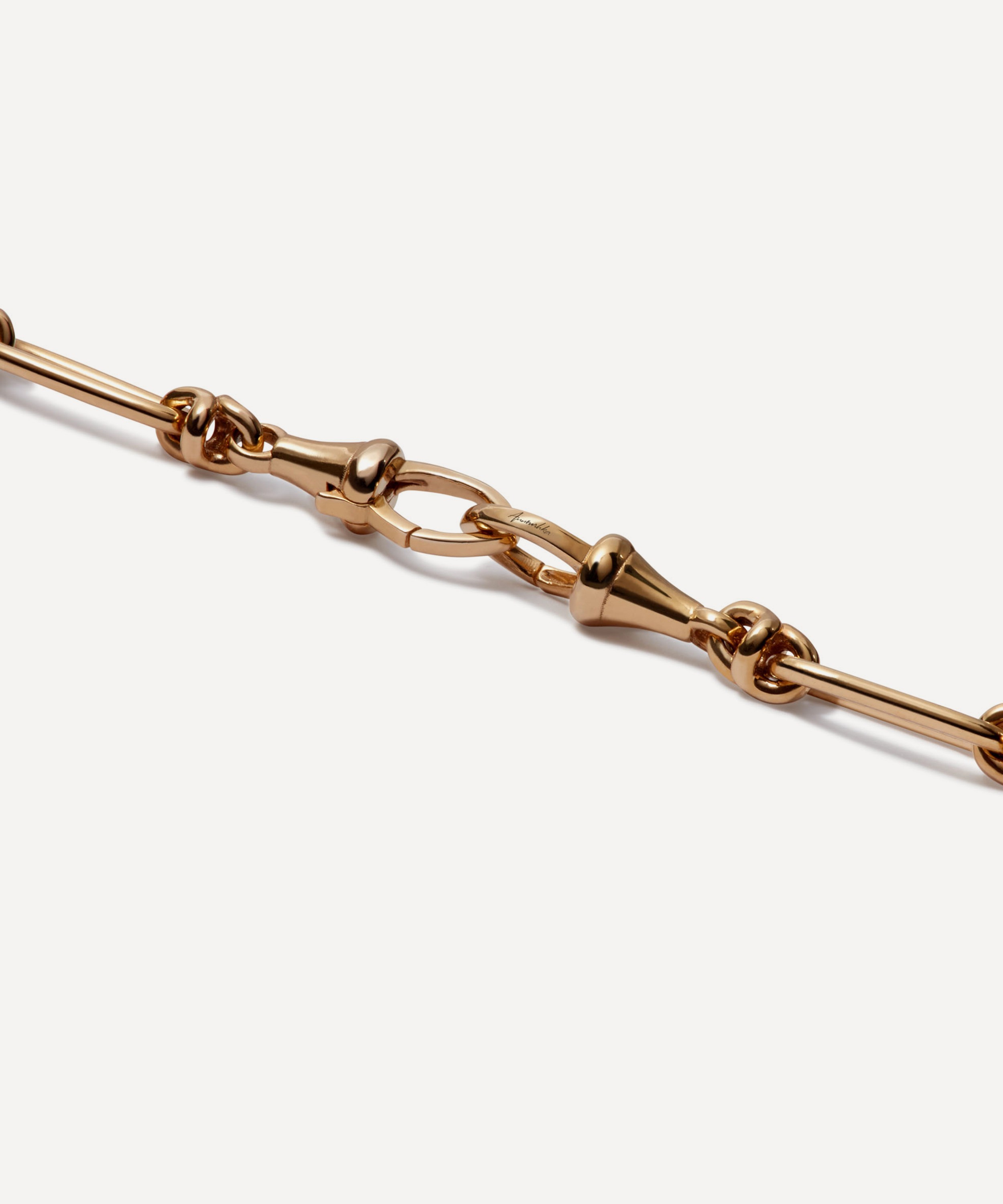 Annoushka - 14ct Gold Knuckle Bold Link Chain Bracelet image number 1