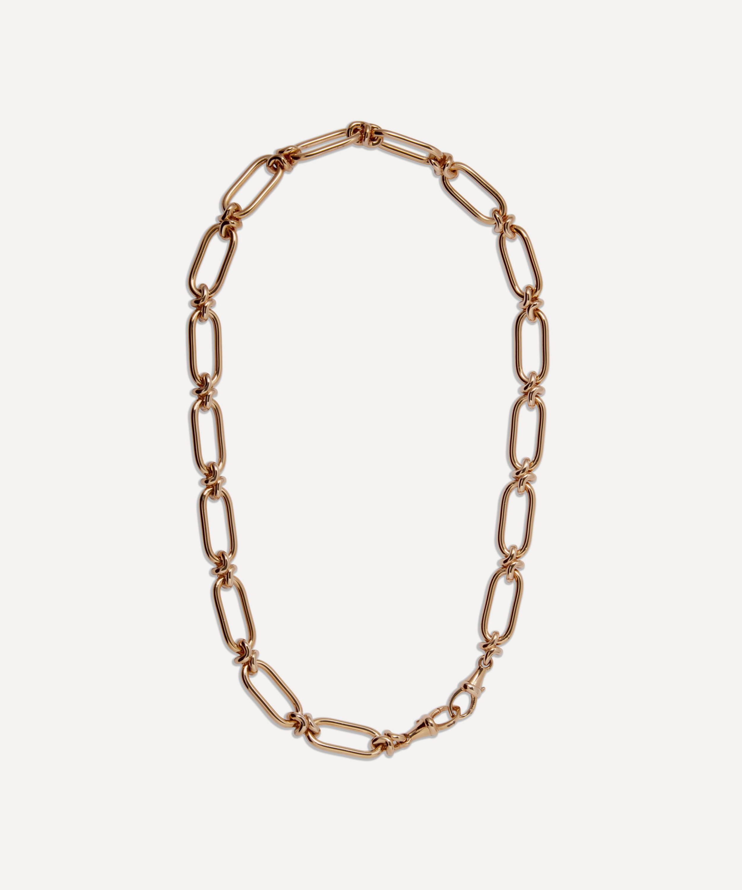 Annoushka - 14ct Gold Knuckle Heavy Link Chain Necklace image number 0