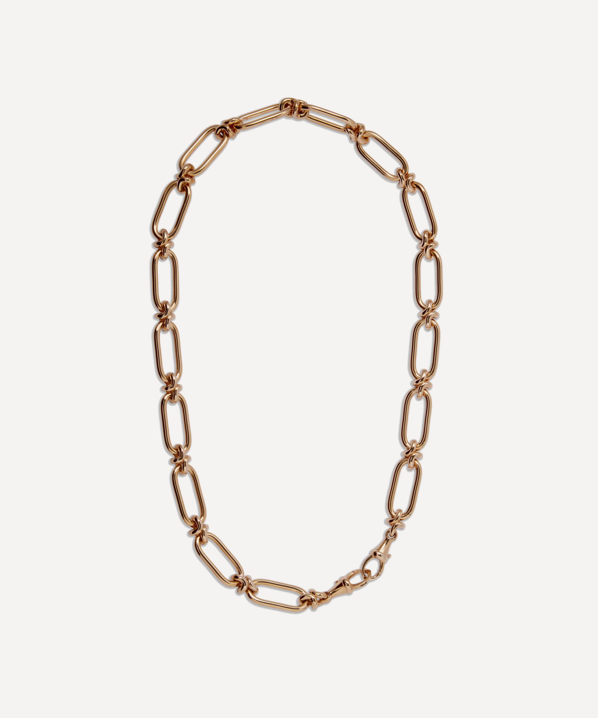 Annoushka 14ct Gold Knuckle Heavy Link Chain Necklace | Liberty