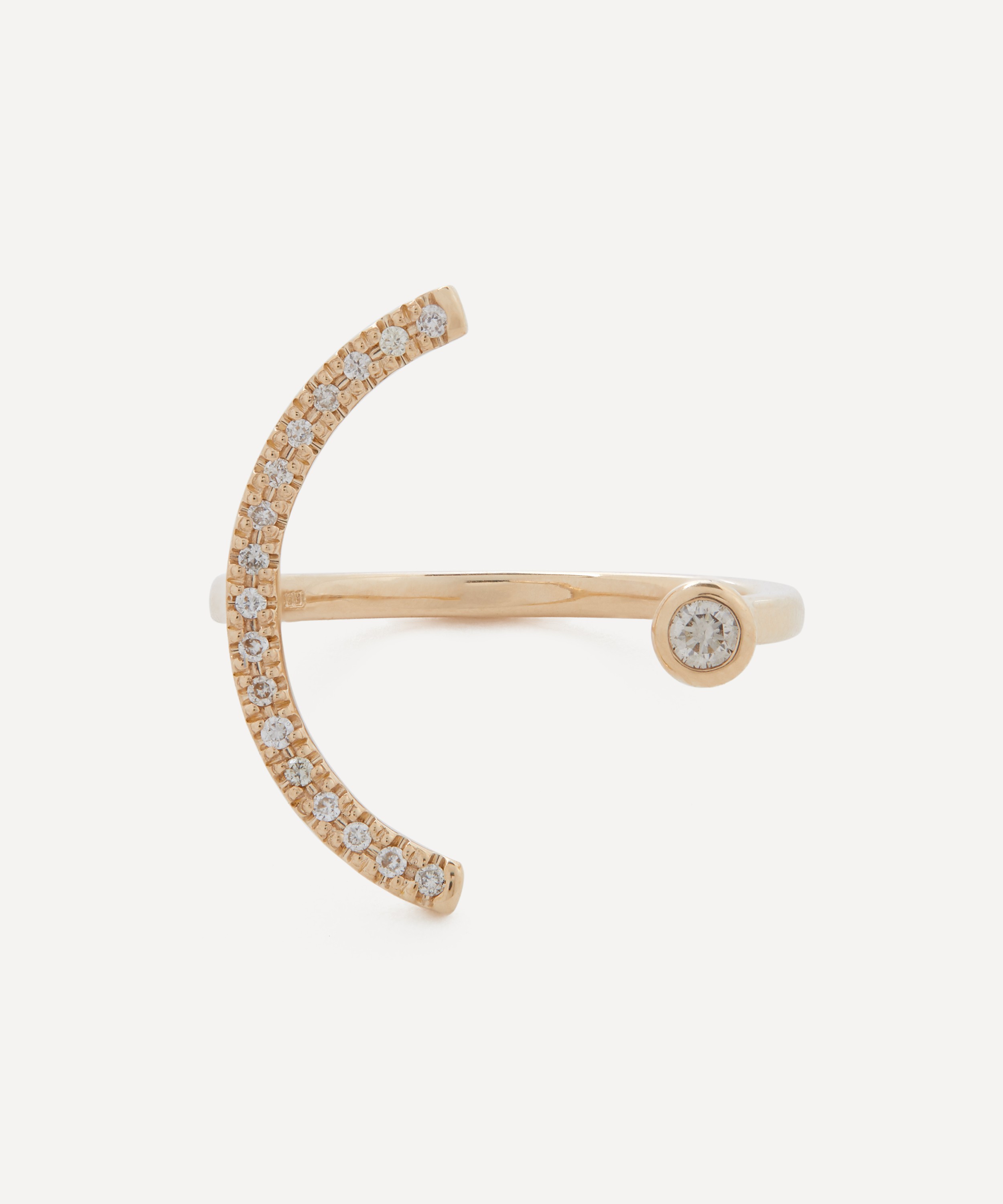 Hirotaka 10ct Gold Treehopper Diamond Cuff Ring | Liberty