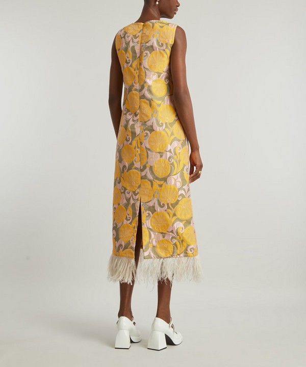La DoubleJ - Feathered Column Dress image number 3