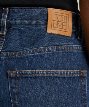 Totême - Wide Tapered Leg Denim Jeans image number 4