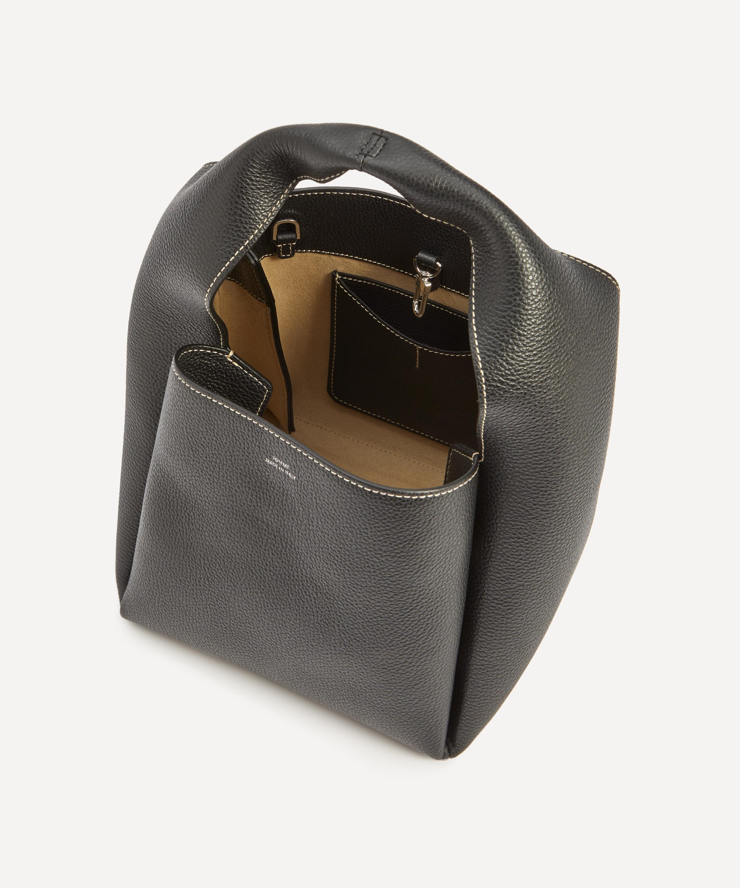 Toteme - Grain Leather Bucket Bag image number 5