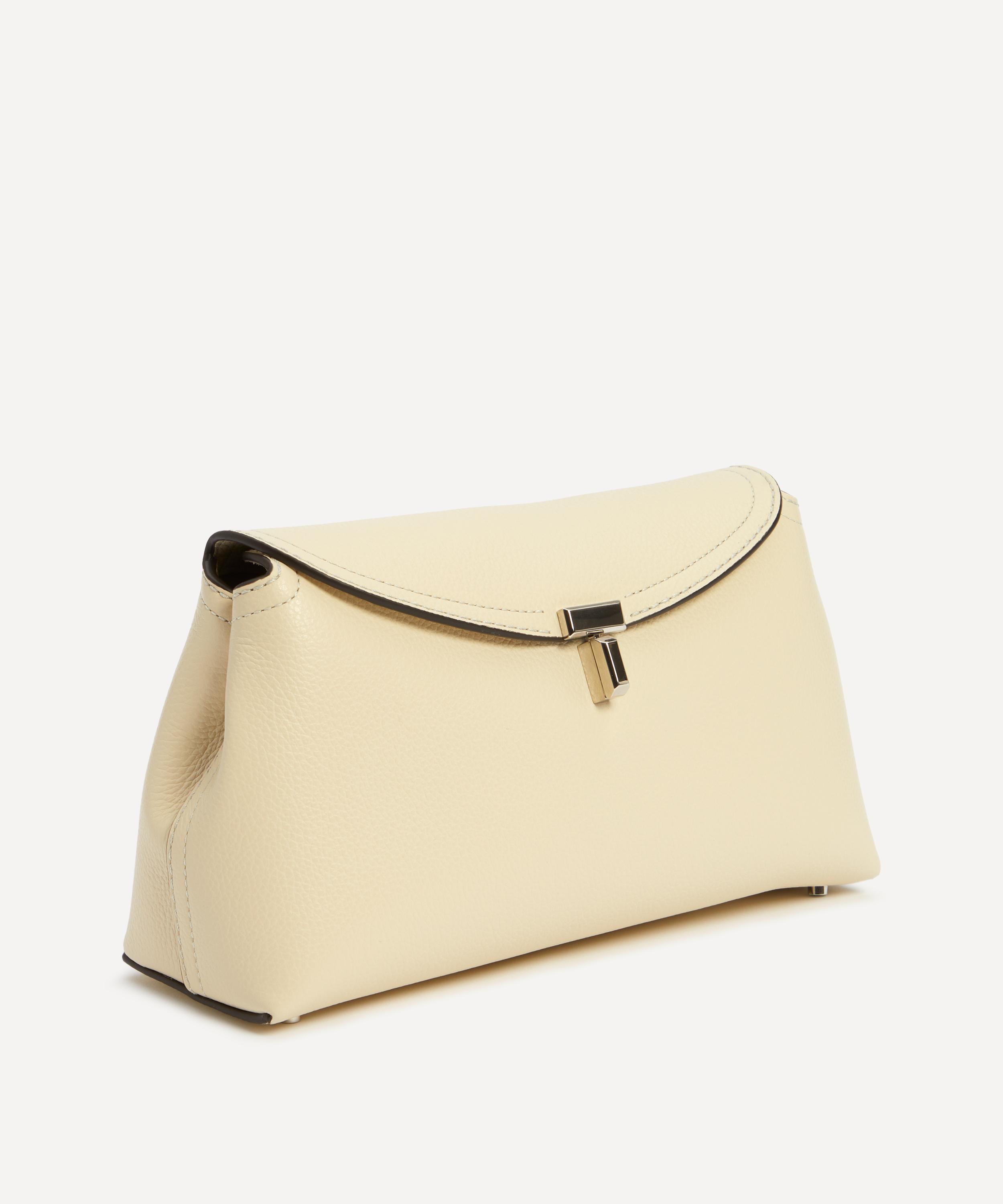 Totême - T-Lock Leather Clutch Bag image number 1