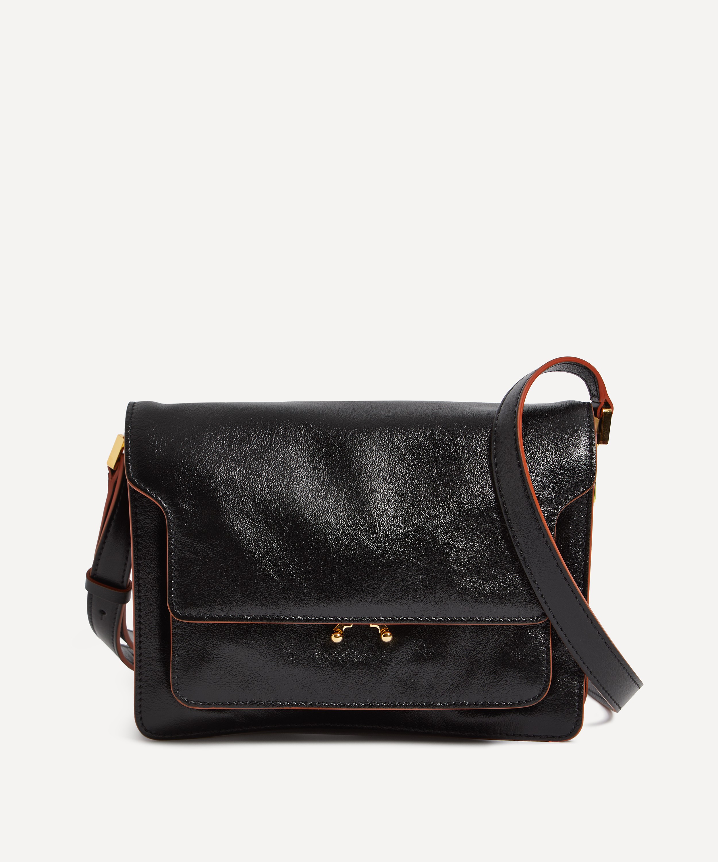 Marni Trunk Soft Medium Leather Shoulder Bag