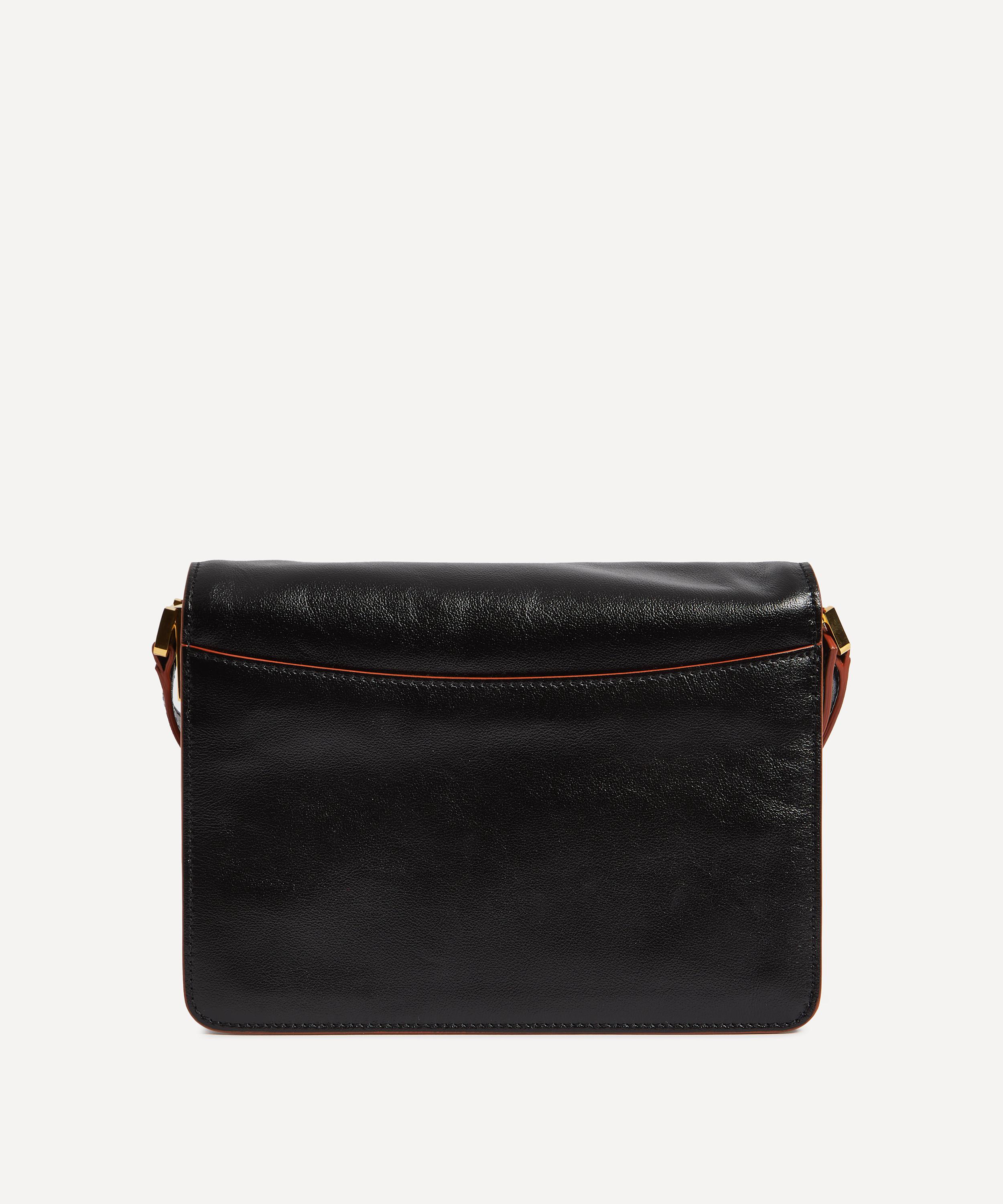 TRUNK SOFT medium bag in black leather