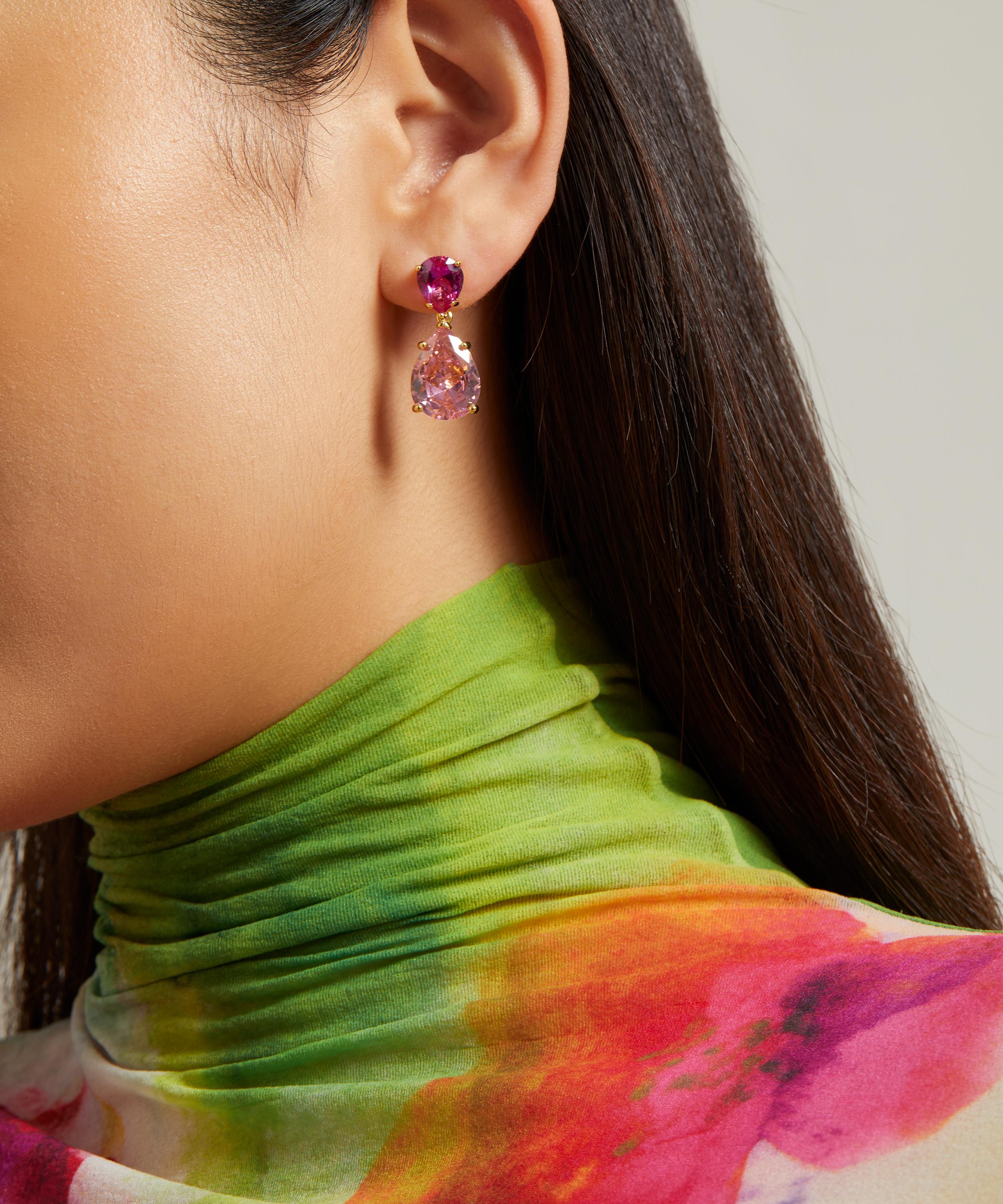 Cz by kenneth jay deals lane drop earrings