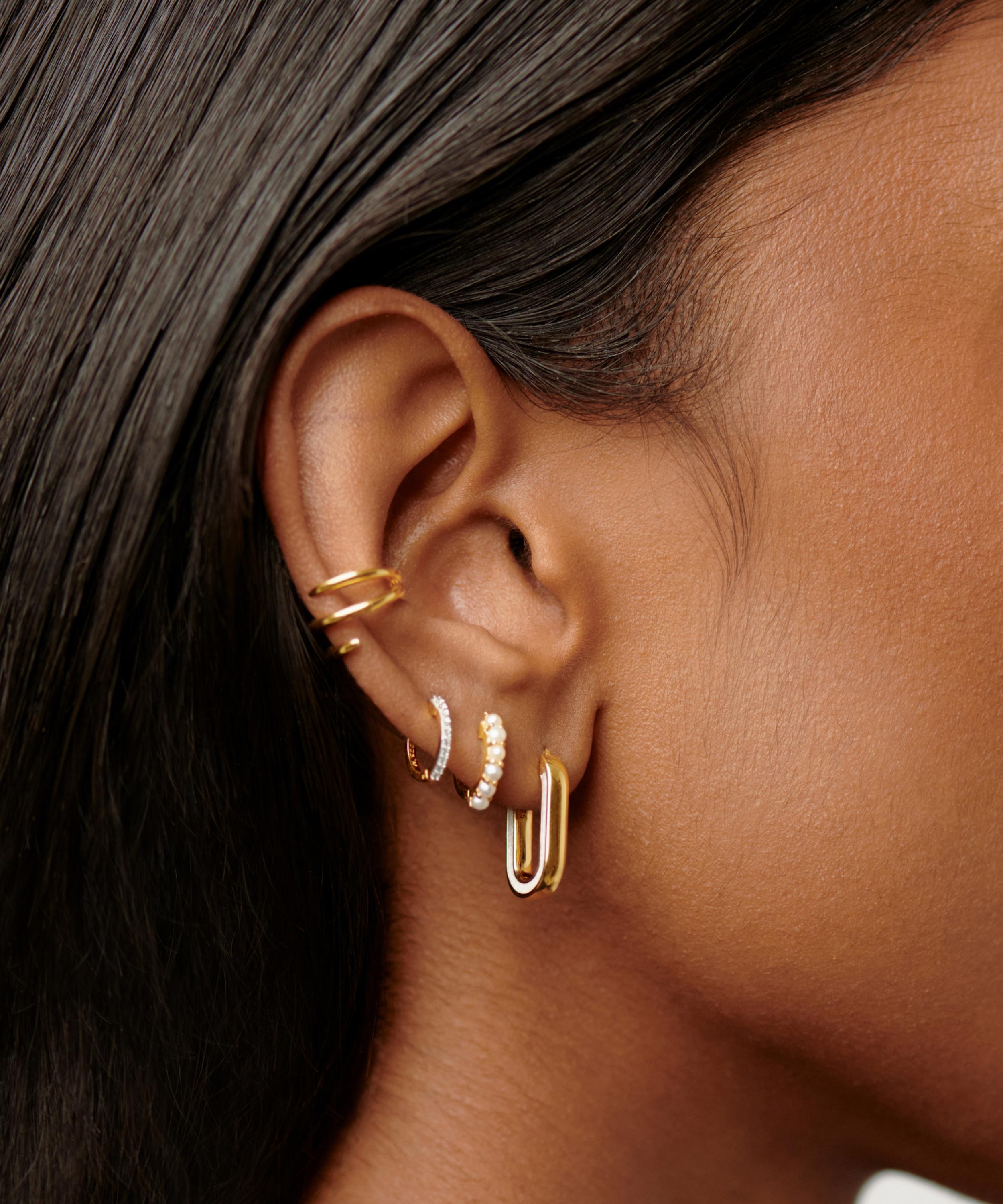 Ovate hoop online earrings