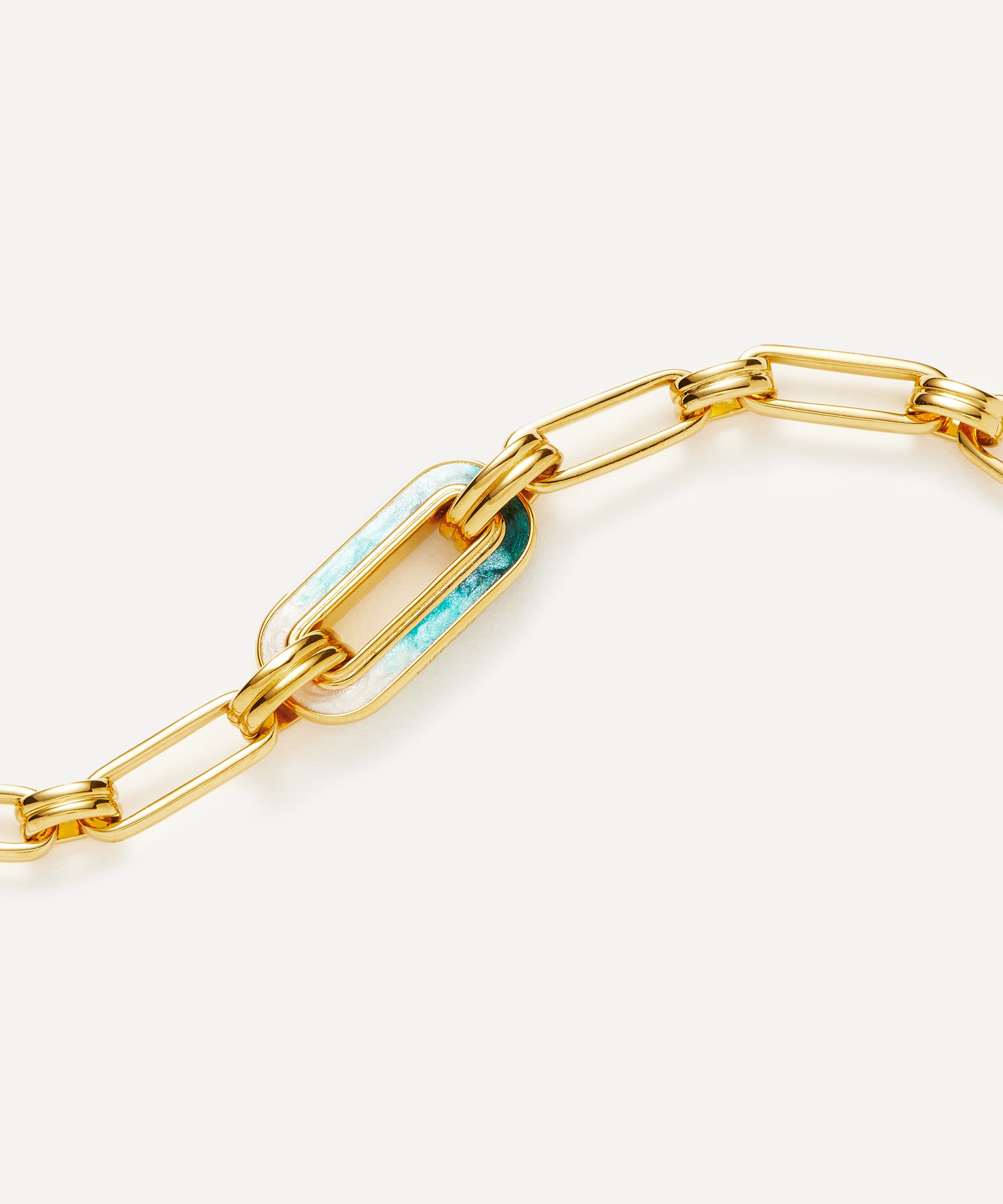 Gold Medium Floating Locket Bracelet