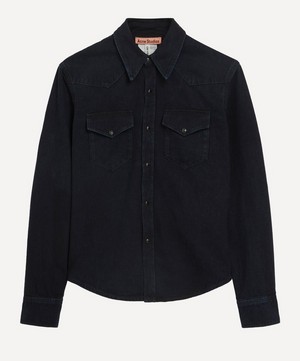 Acne Studios - Black Denim Button-Up Shirt image number 0