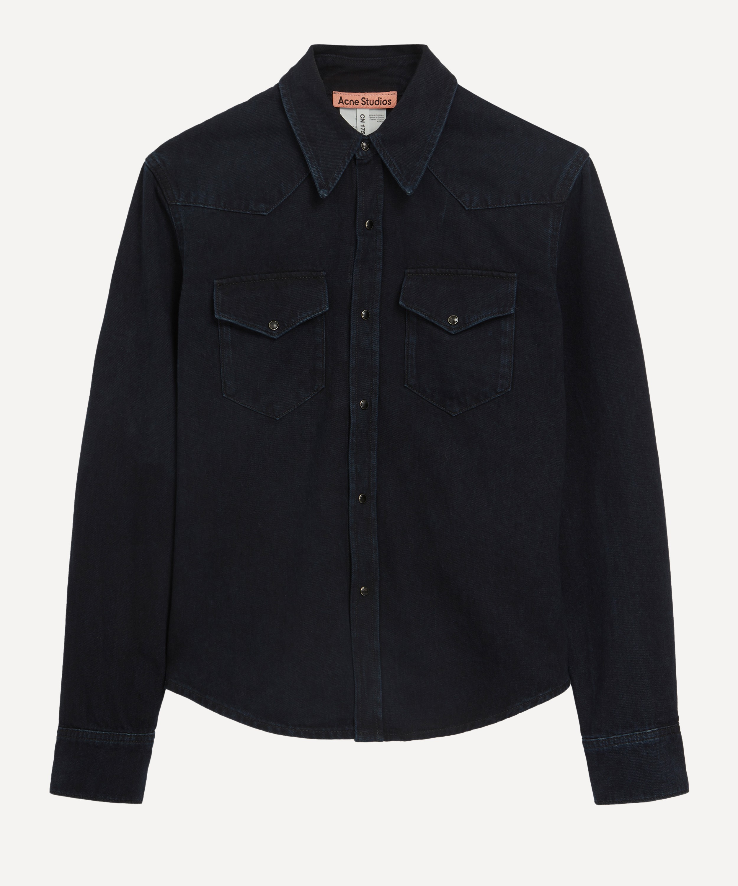 Acne Studios - Black Denim Button-Up Shirt image number 0