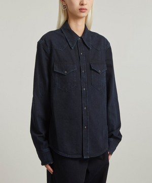 Acne Studios - Black Denim Button-Up Shirt image number 2