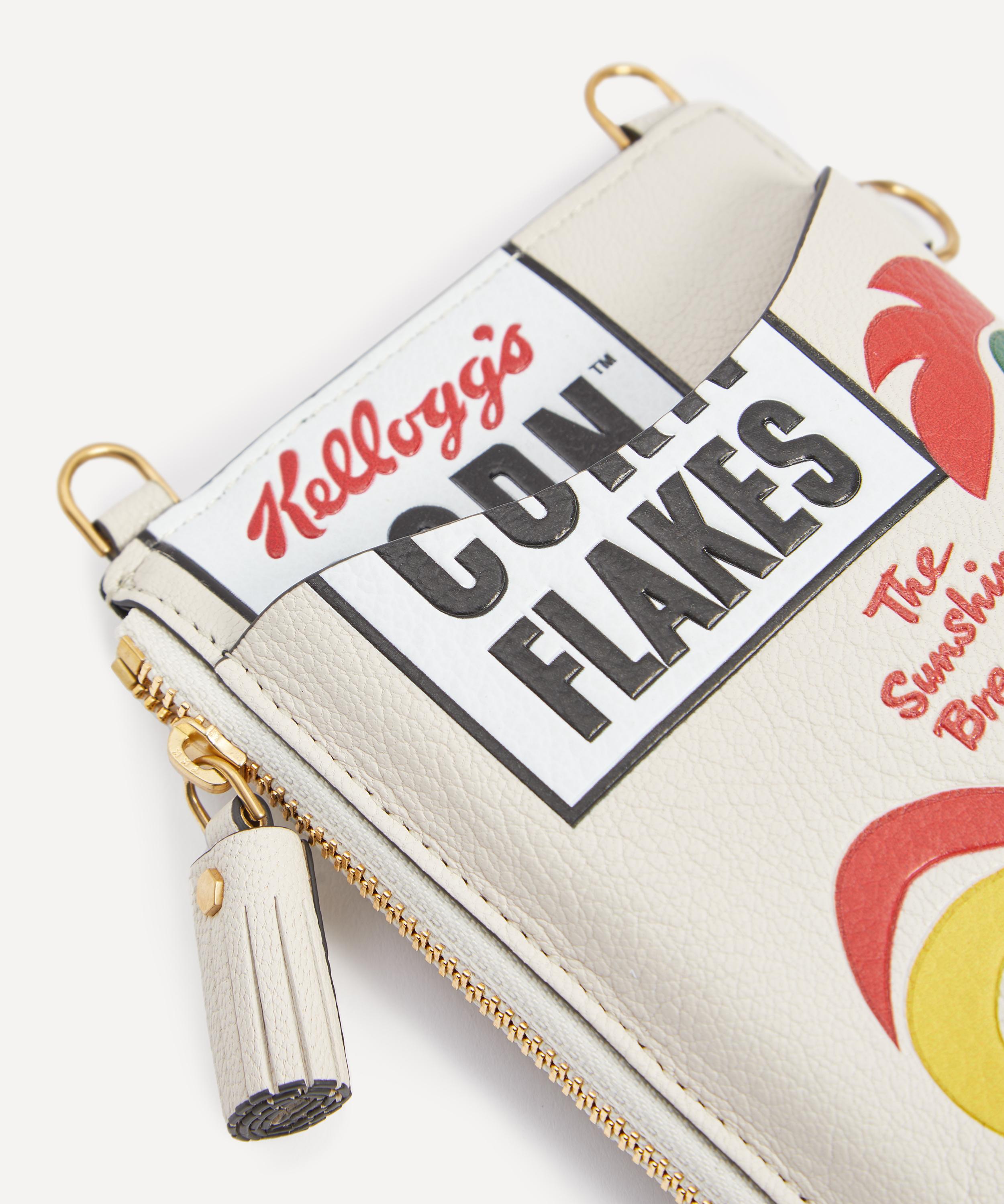 Anya Hindmarch - Anya Brands Corn Flake Zip Phone Pouch on Strap image number 4