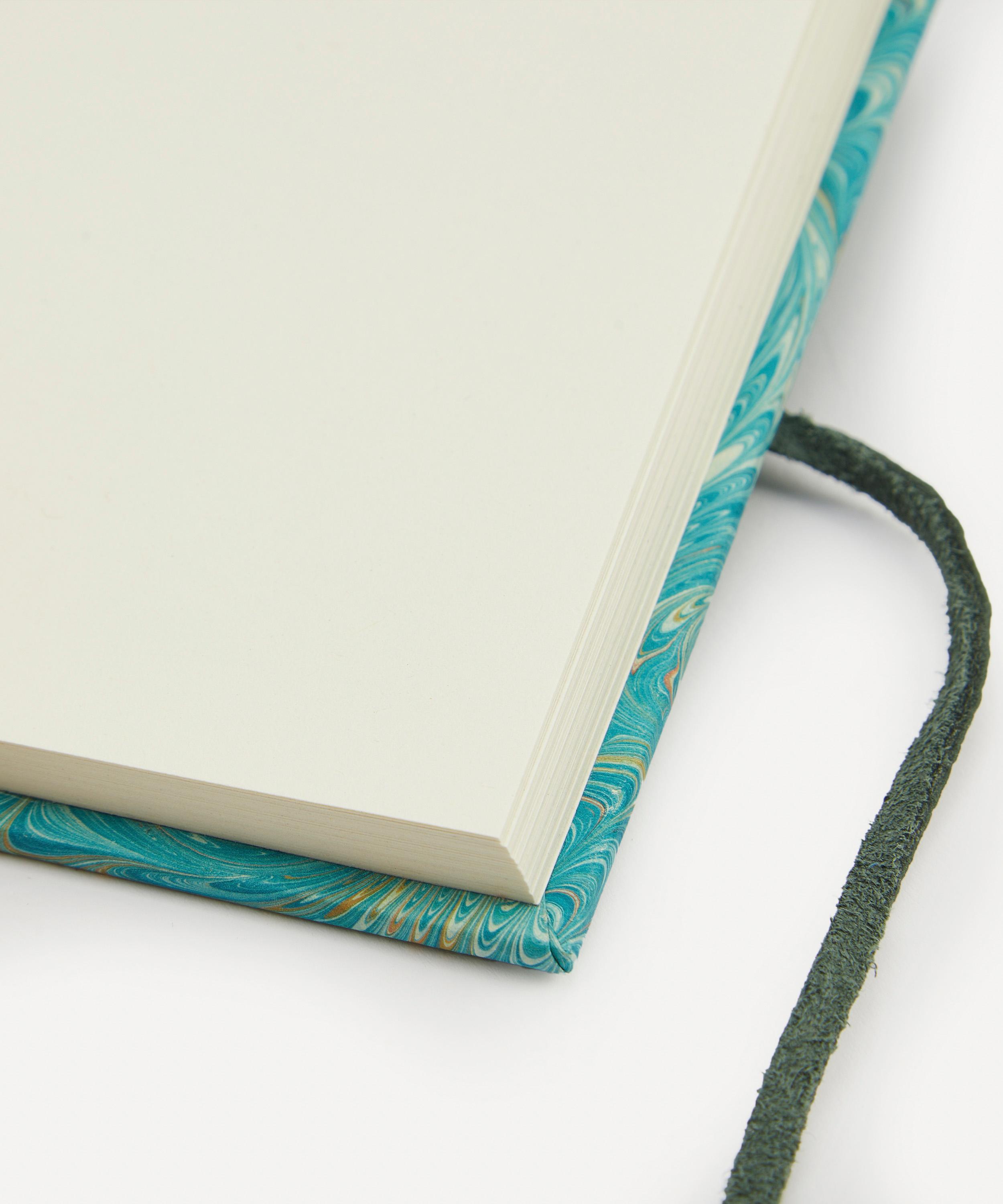 Giannini - Marbled Notebook with Leather Spine and Tie image number 3