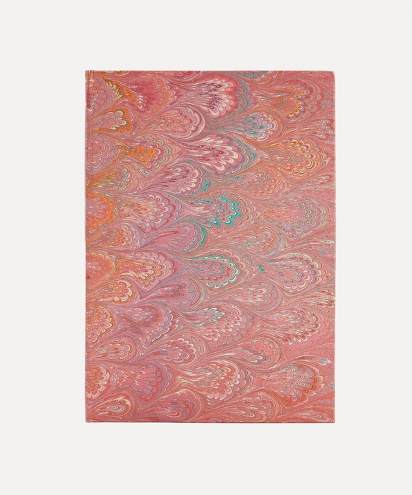 Giannini - Marbled Notebook with Pink Lining image number null