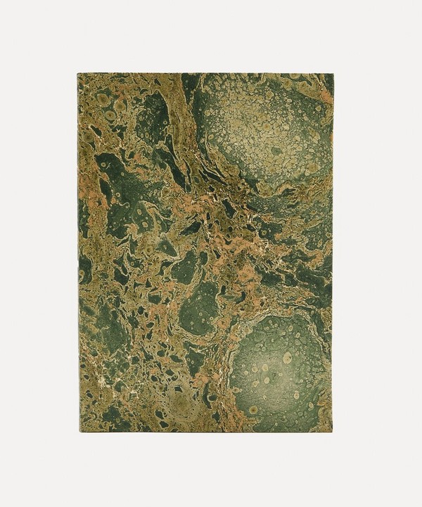 Giannini - Marbled Notebook with Green Lining image number null