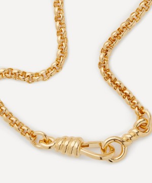 Otiumberg - Gold-Plated Vermeil Silver Locked Chain Bracelet image number 2