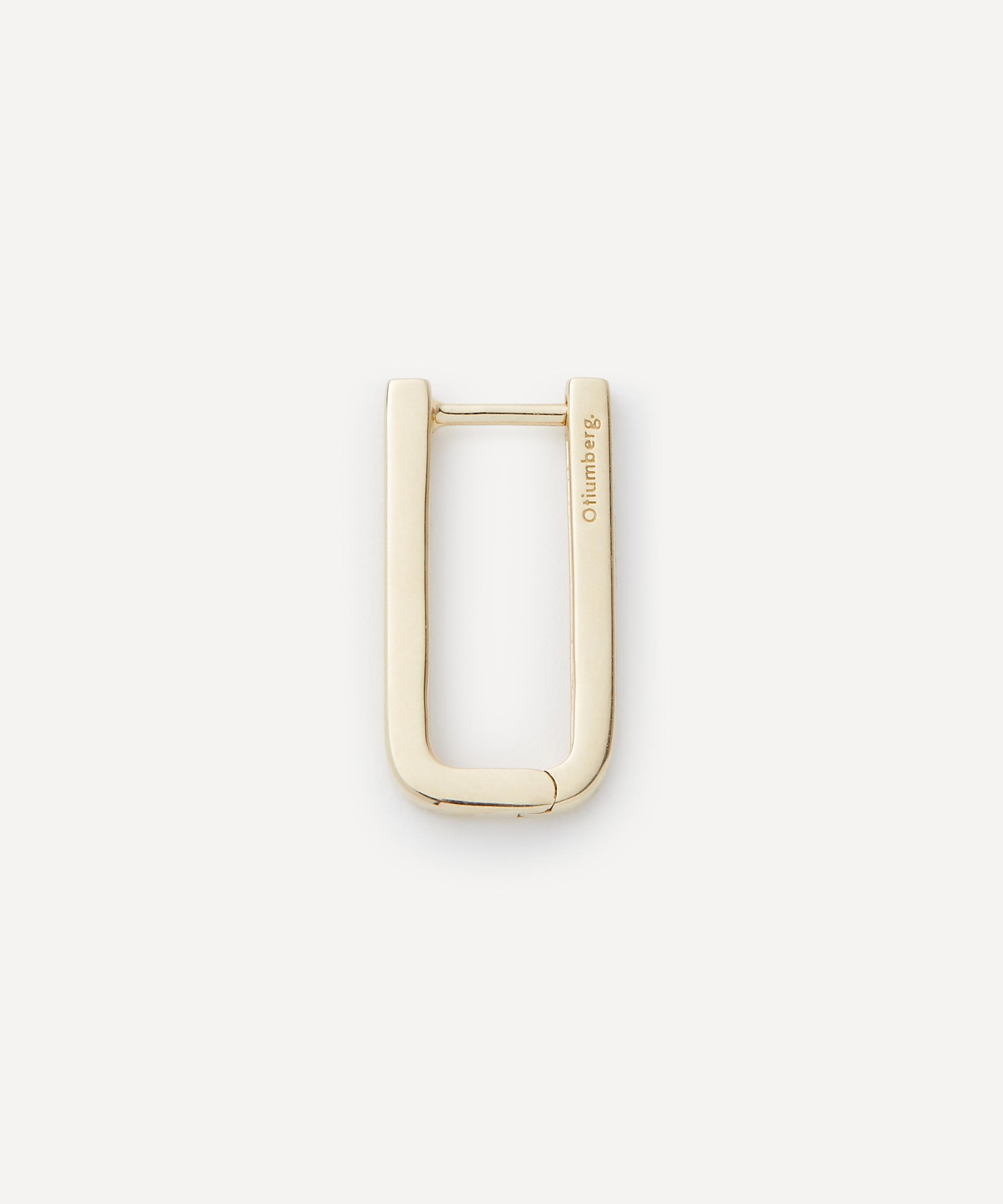 Otiumberg - 9ct Gold Square Hoop Earring image number 2
