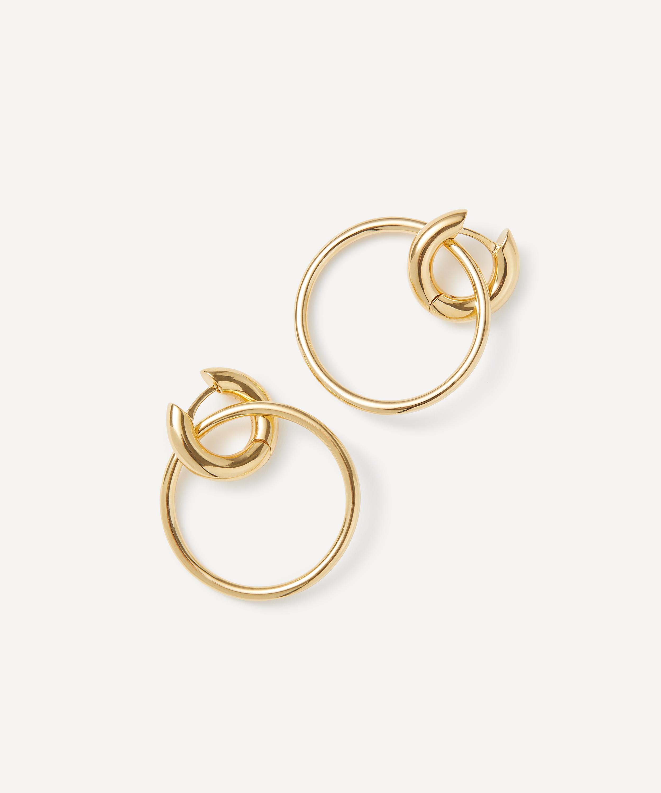 Otiumberg - Gold-Plated Vermeil Silver Saint-Raphael Hoop Earrings image number 2