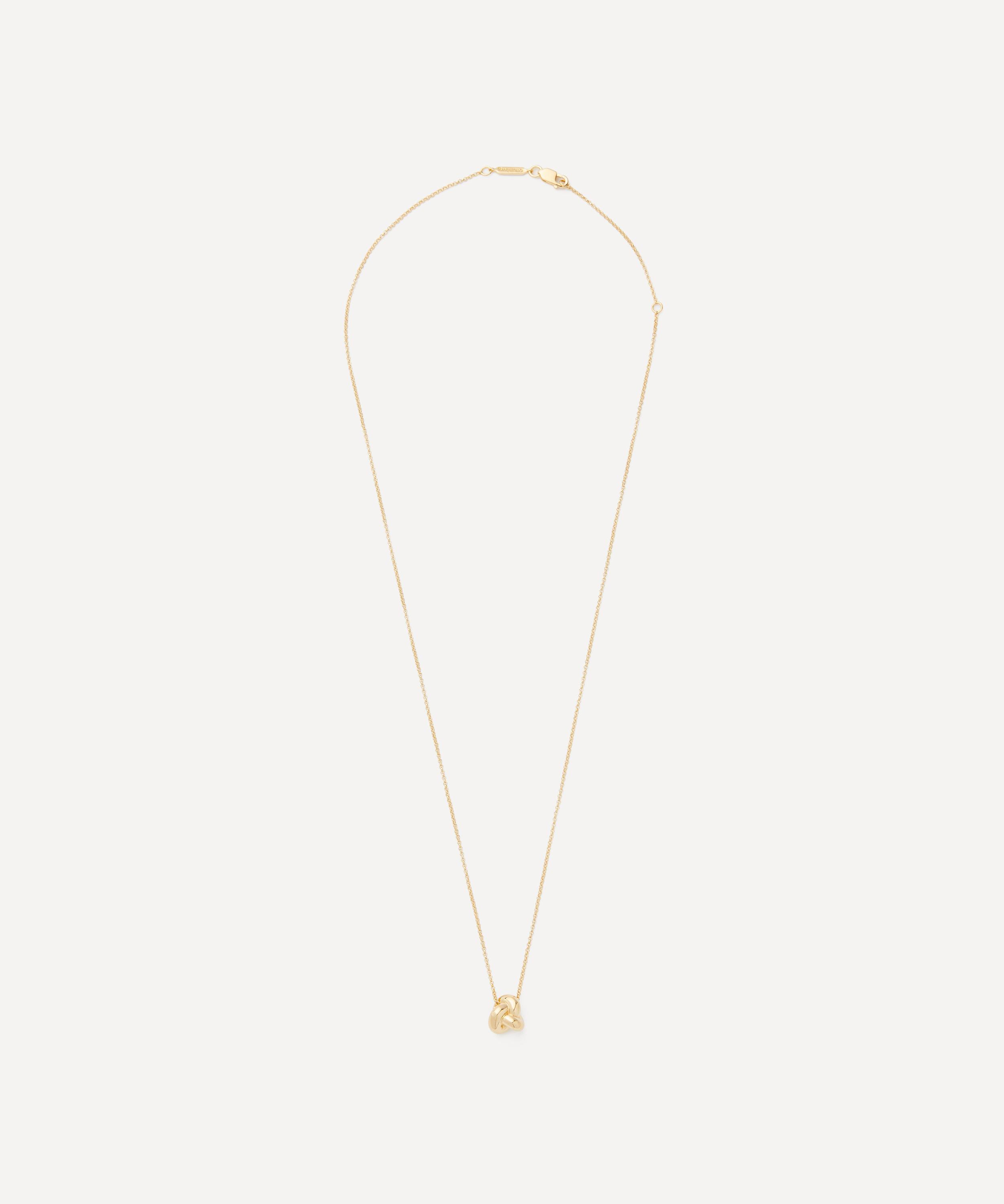 Otiumberg - Gold-Plated Vermeil Silver Knot Pendant Necklace image number 2