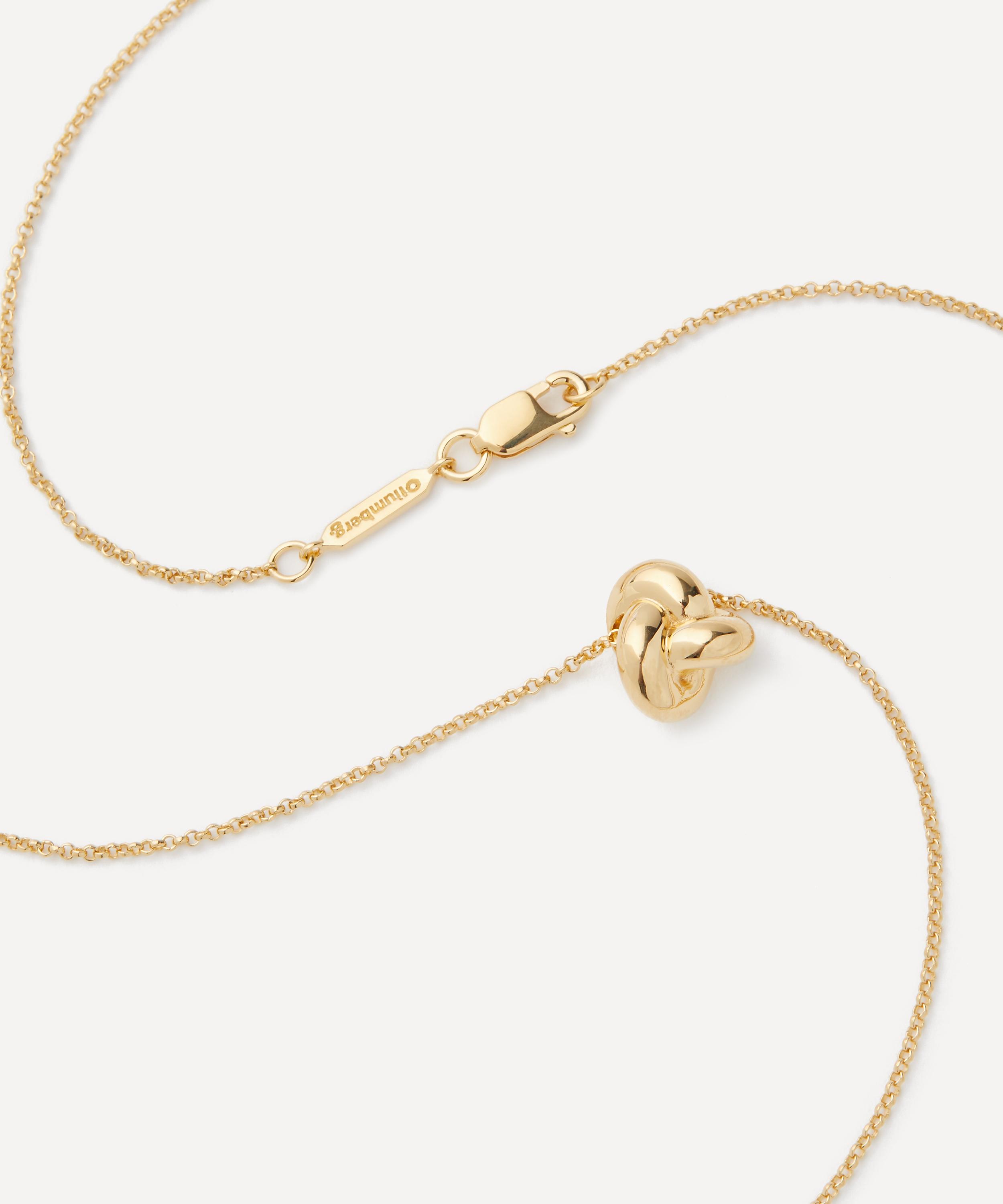 Otiumberg - Gold-Plated Vermeil Silver Knot Pendant Necklace image number 3