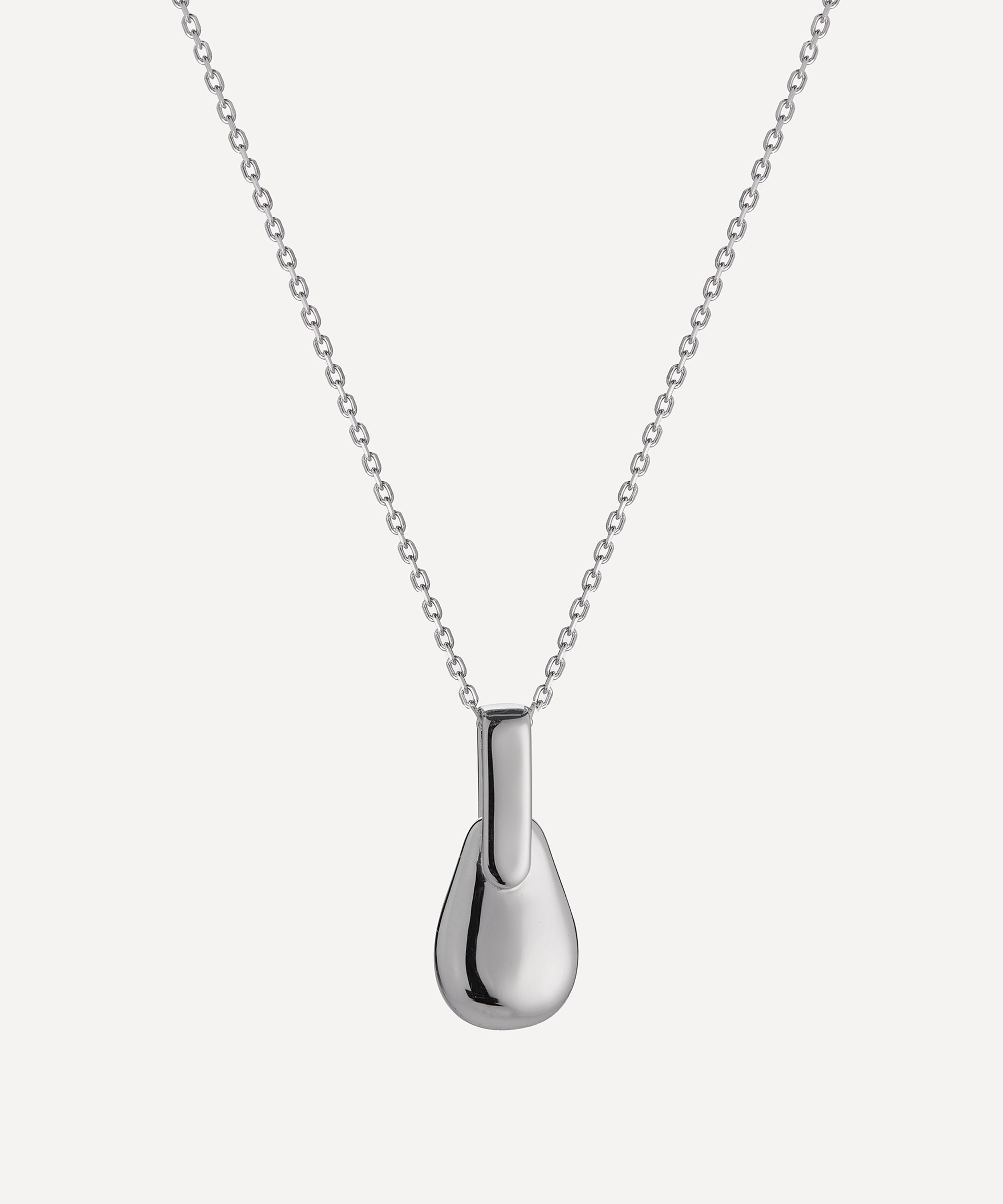 Otiumberg - Sterling Silver Pebble Pendant Necklace image number 0