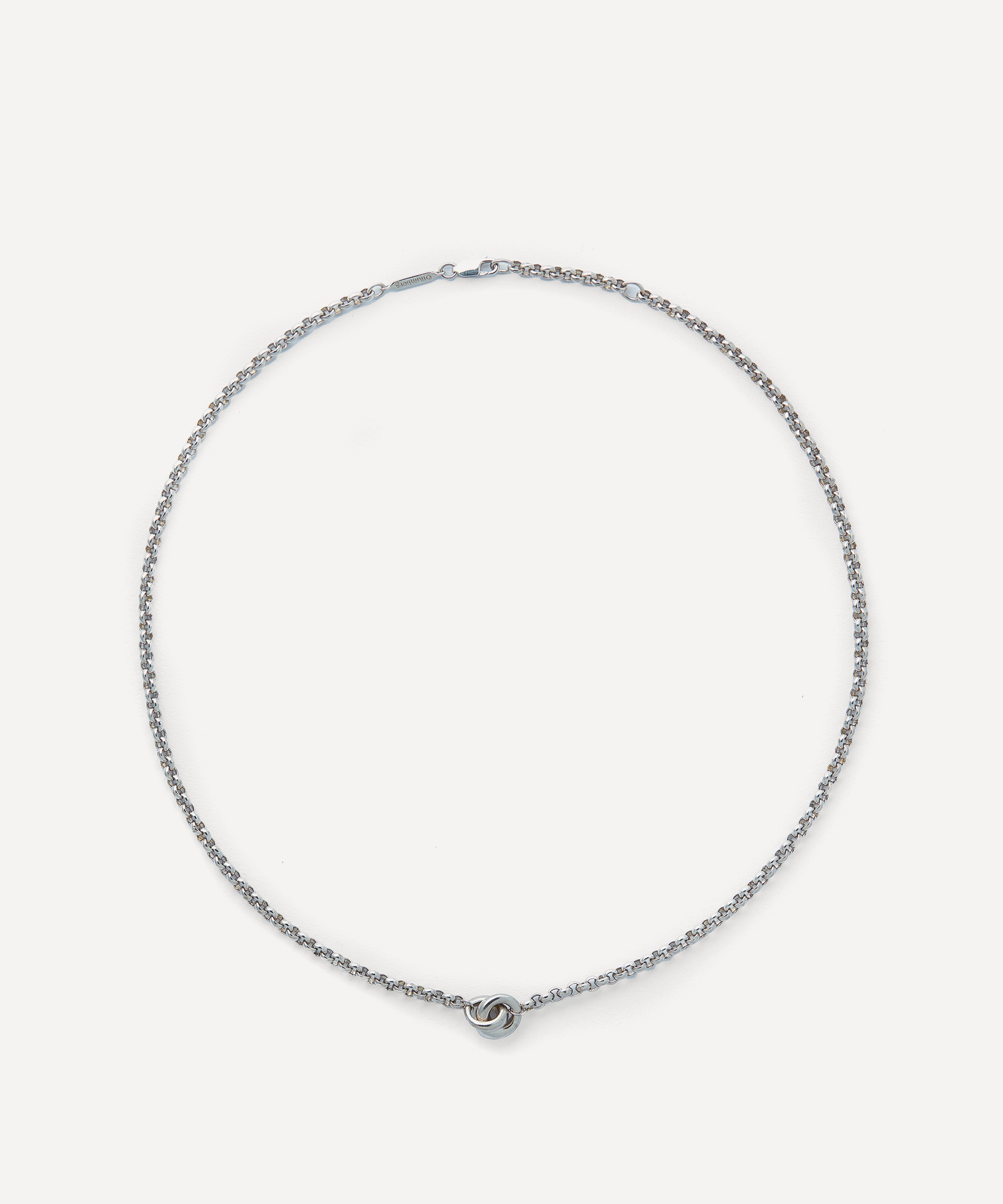 Otiumberg - Sterling Silver Chunky Link Up Pendant Necklace image number 0