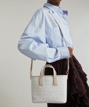 Liberty - Iphis White Mini Marlborough Tote Bag image number 1