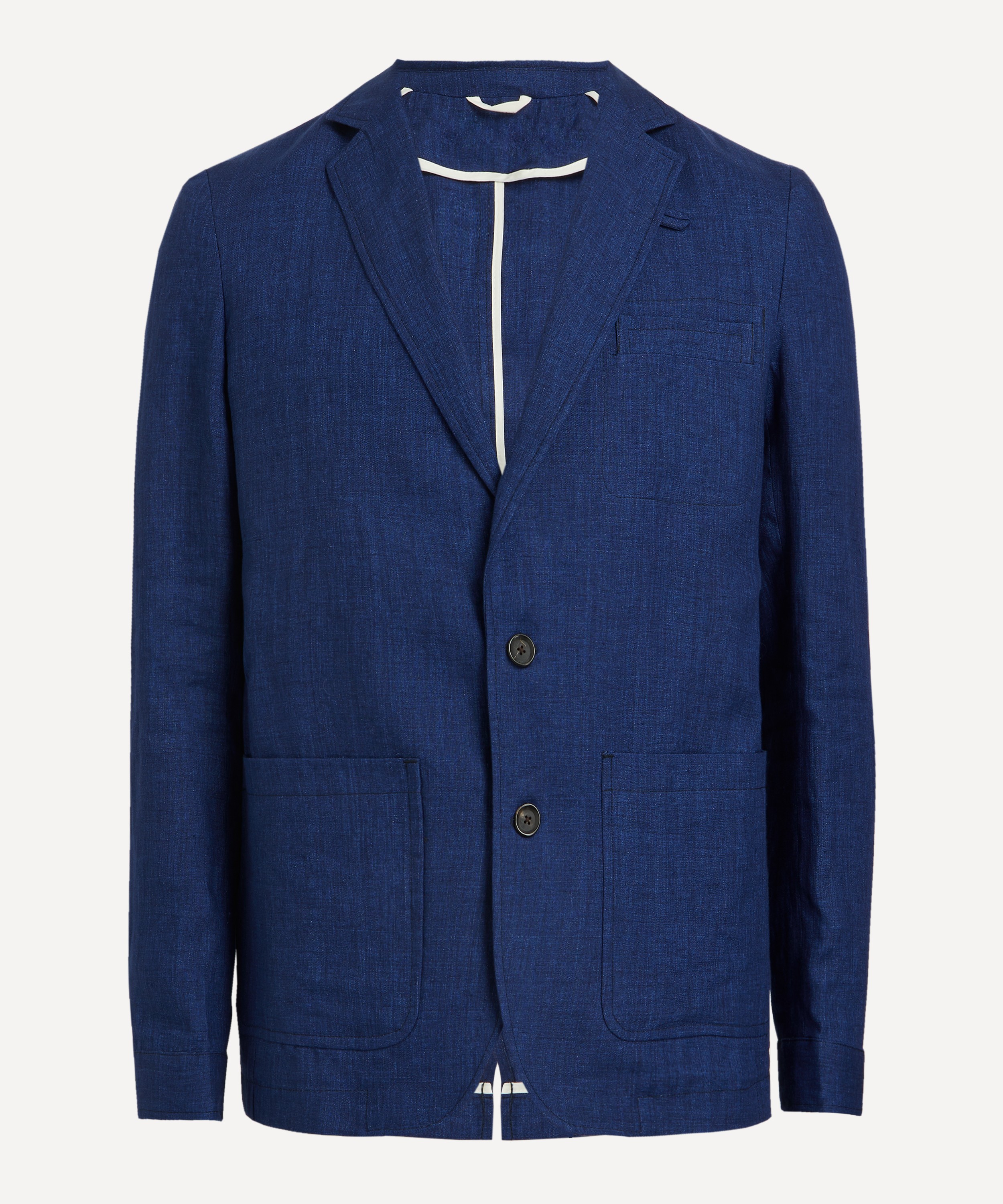 Oliver Spencer Theobald Bove Navy Linen Jacket | Liberty