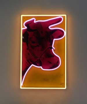 Yellowpop - Cow YP x Andy Warhol LED Neon image number 1