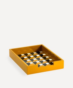 Jonathan Adler - Arcade Ochre Lacquer Letter Tray image number 2