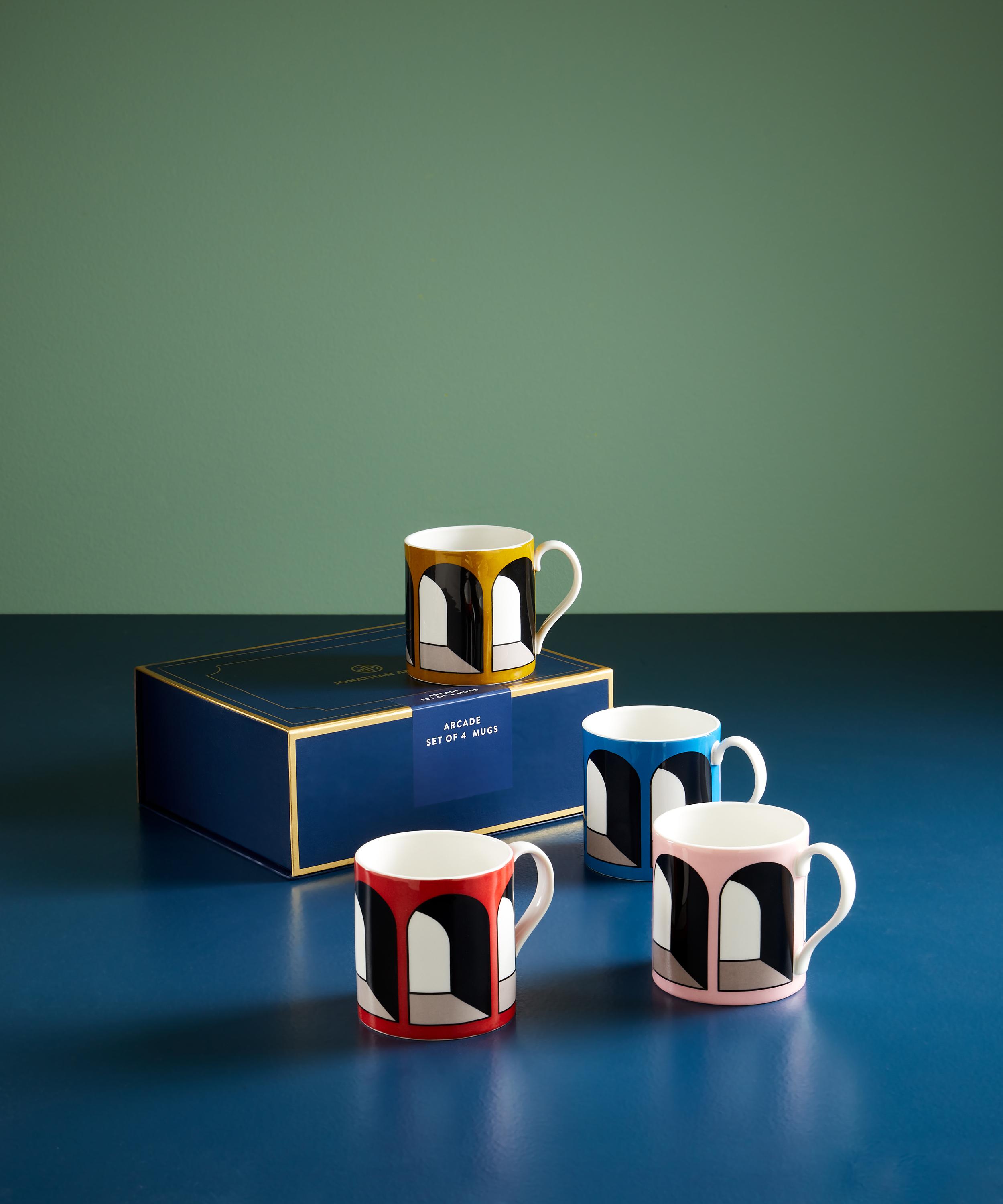 Jonathan Adler - Boxed Arcade Mugs Set of Four image number 1