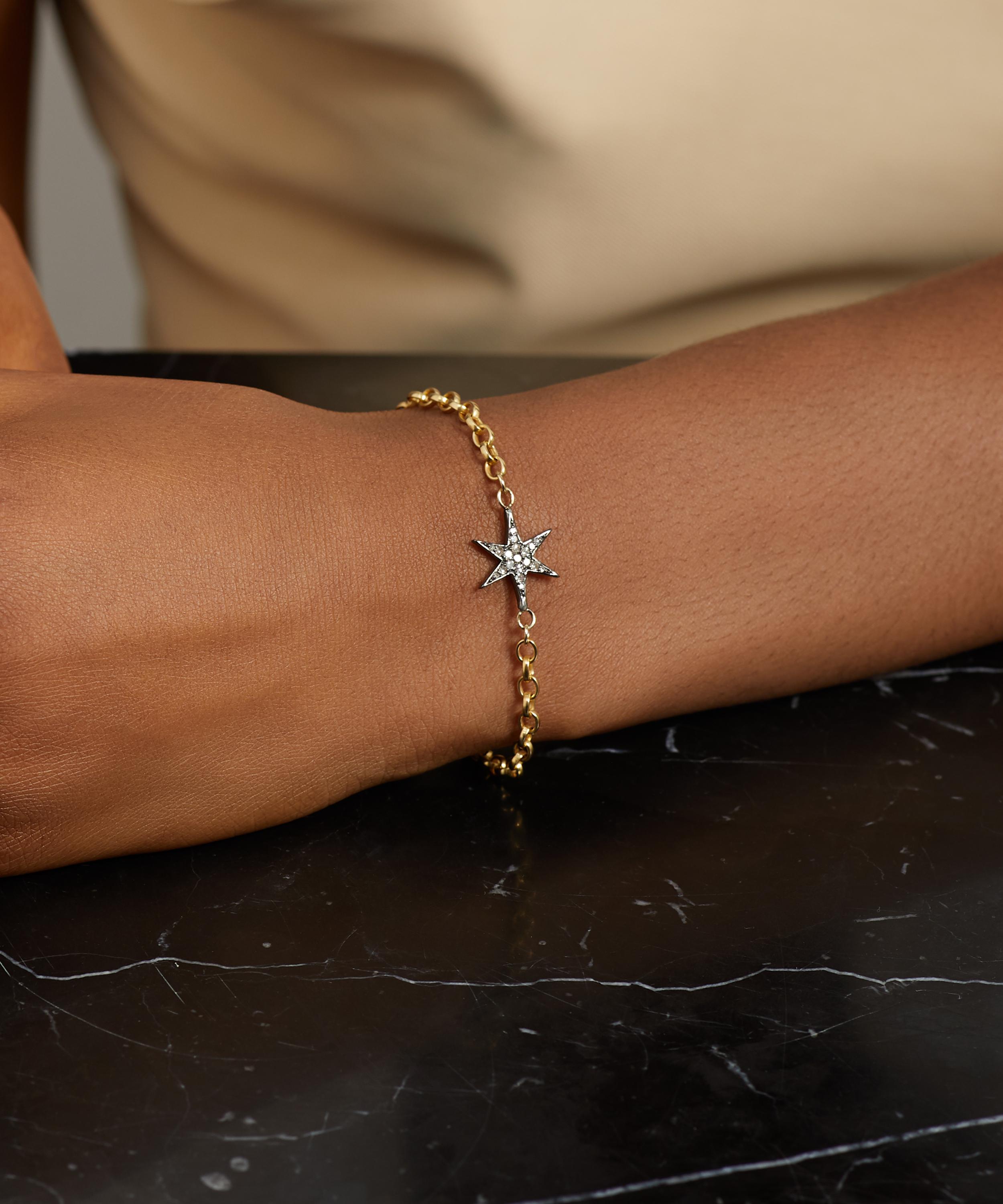 Kirstie Le Marque - Gold-Plated Diamond Cosmic Star Bracelet image number 1