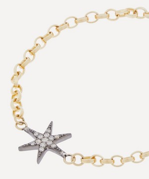 Kirstie Le Marque - Gold-Plated Diamond Cosmic Star Bracelet image number 3