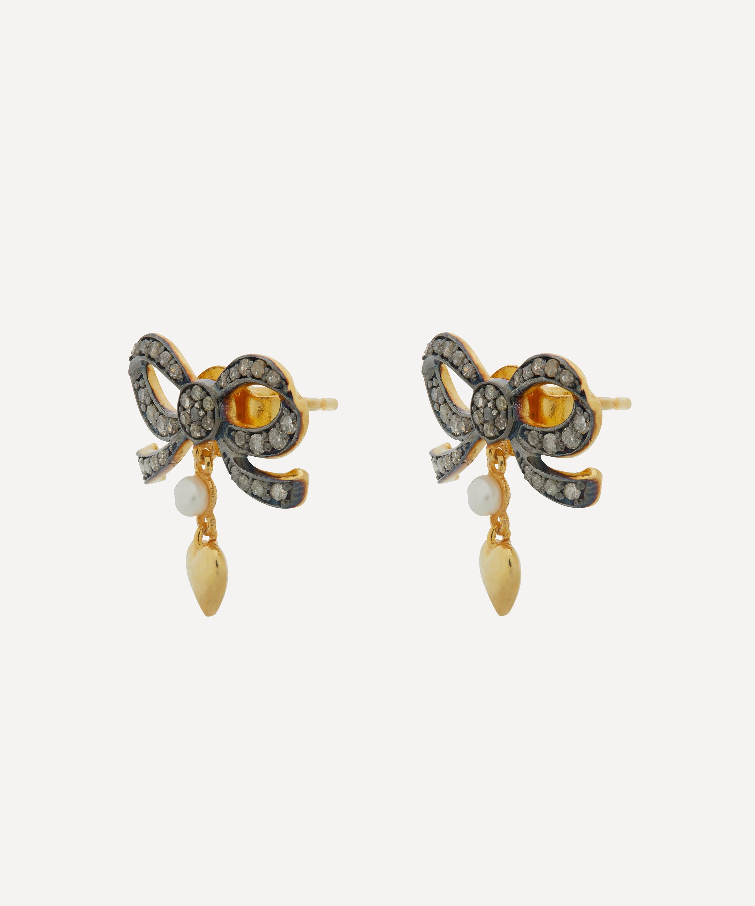 Bera Earrings in Gold with Diamond