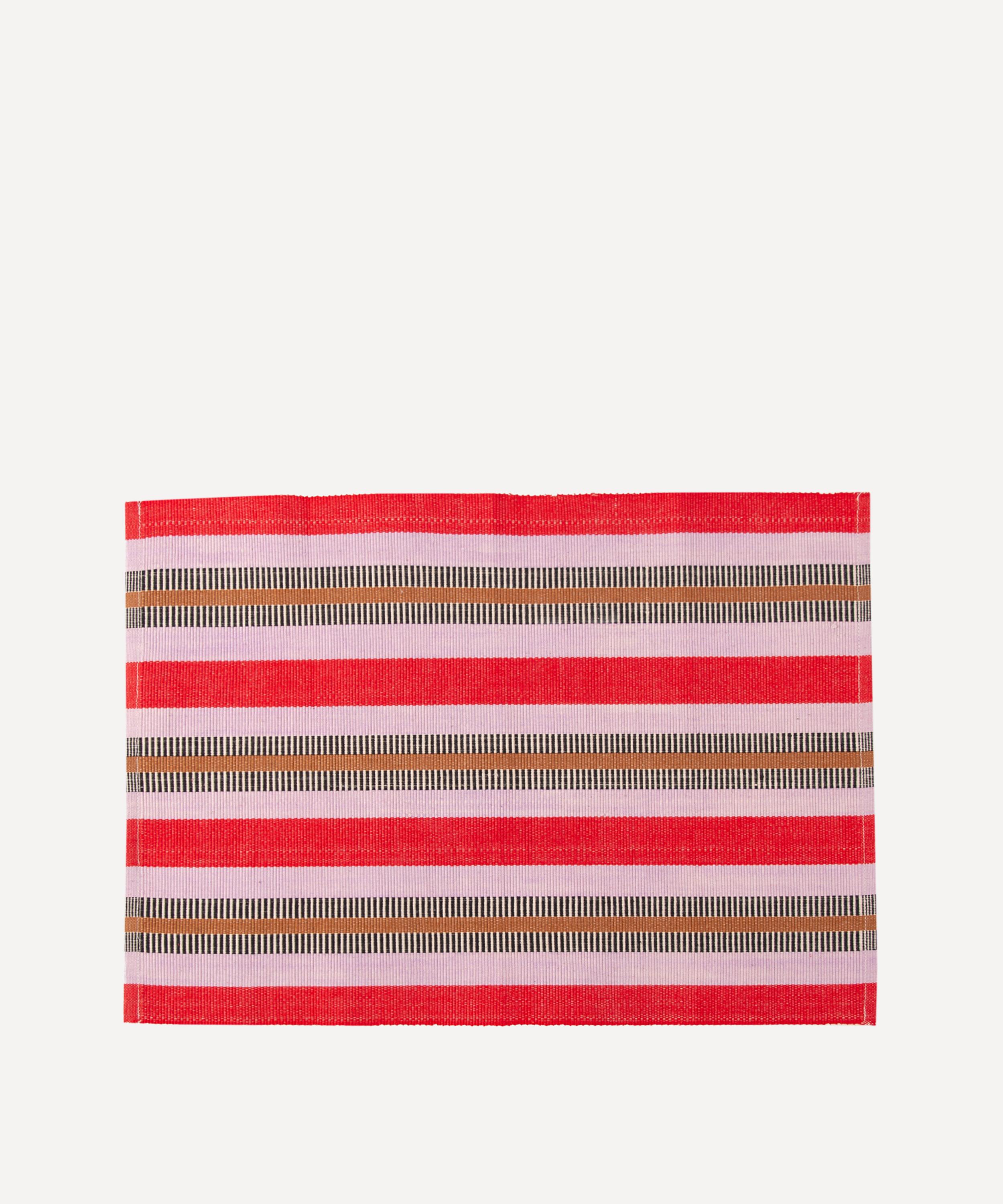 Siafu Home - Upendo Red Placemats Set of Six image number 0