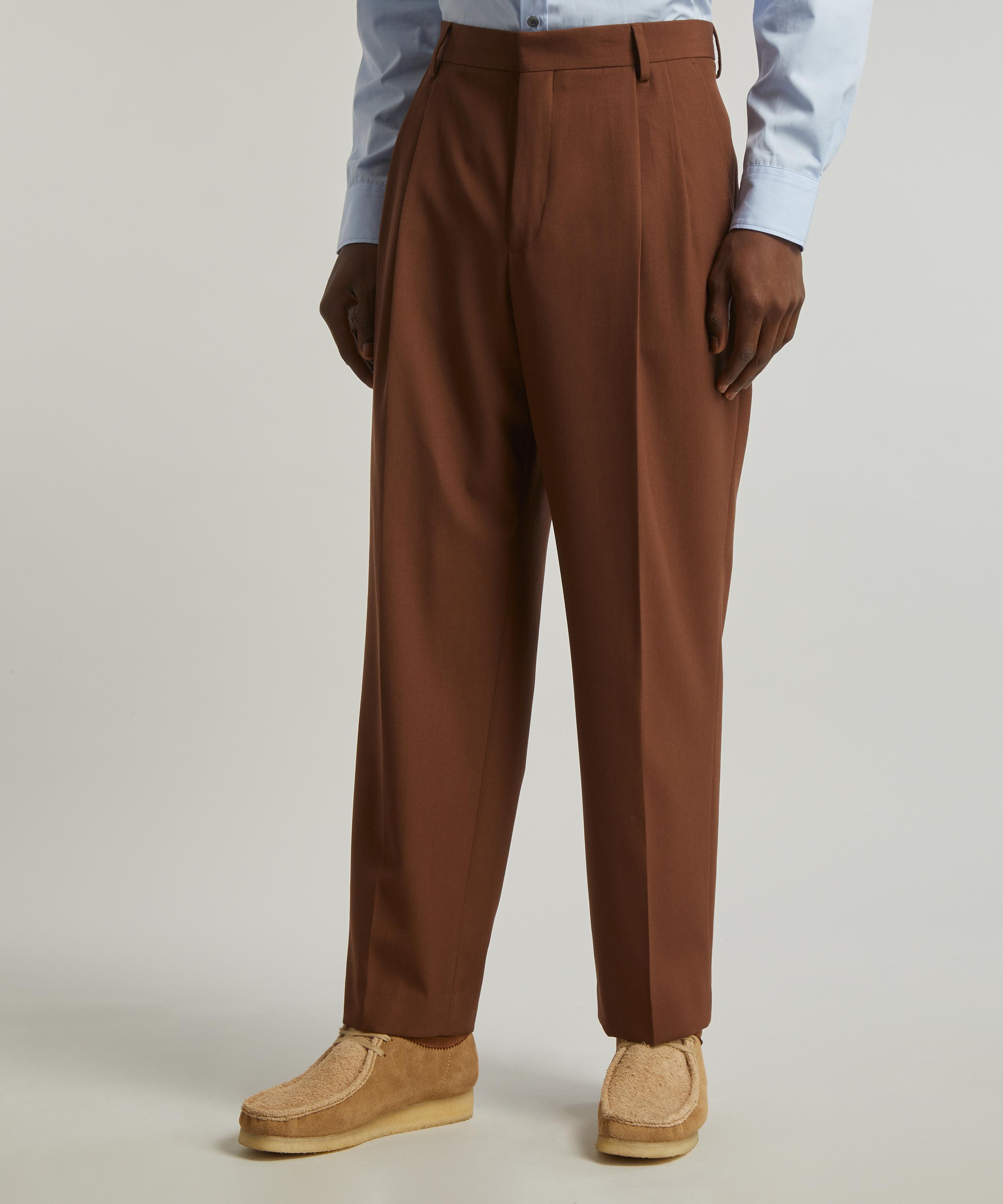 Dries Van Noten - Pleated Straight Leg Trousers image number 2