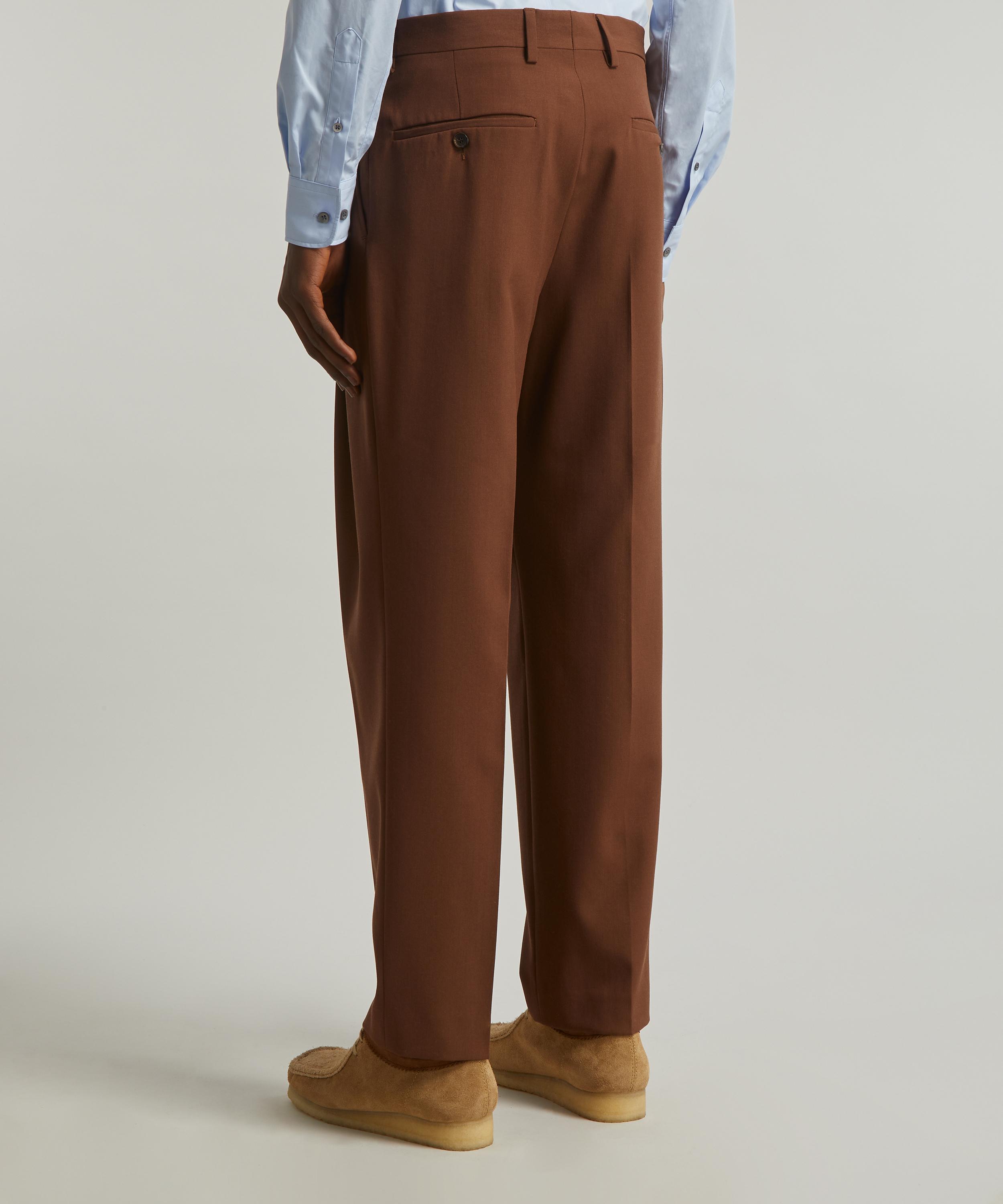 Dries Van Noten - Pleated Straight Leg Trousers image number 3